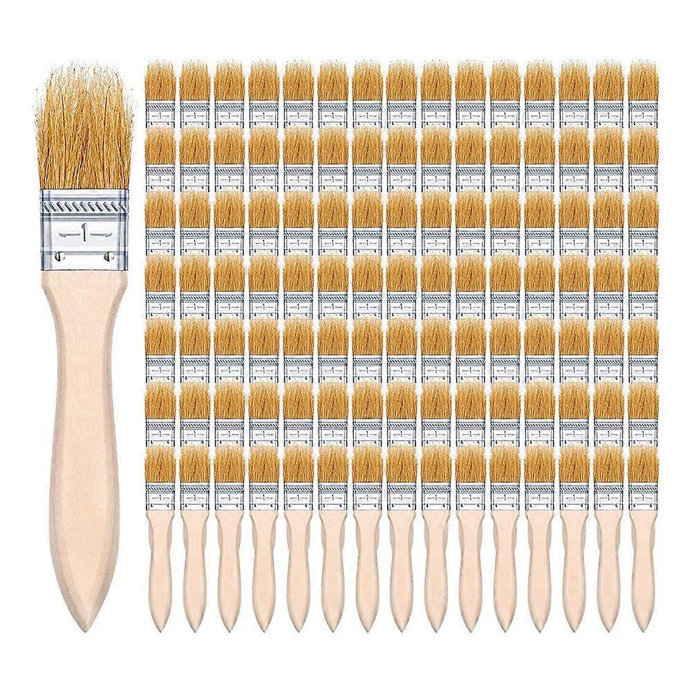 100Pcs 1 Inch Chip Paint Brushes Bulk