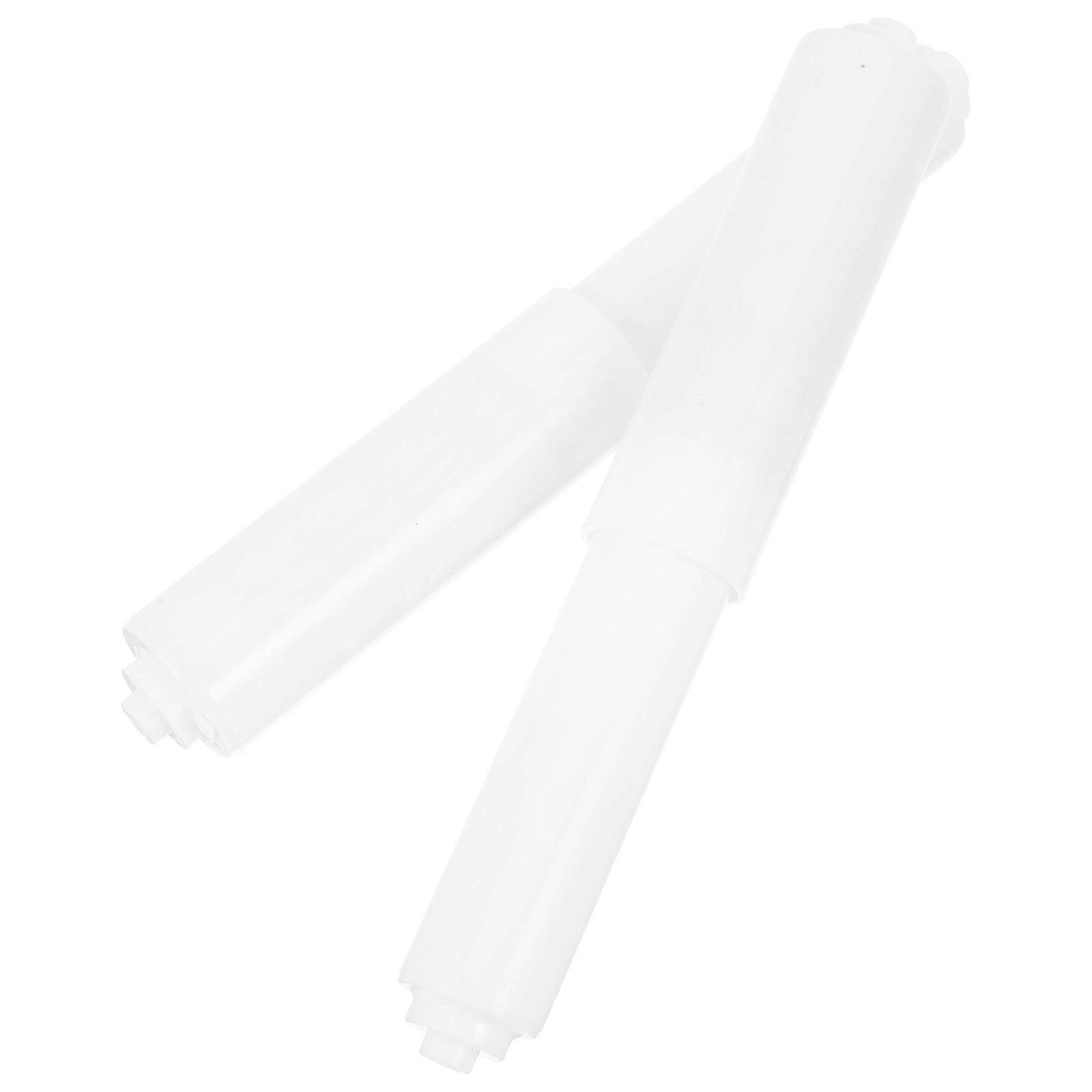 Plastic Toilet Paper Rod Core Holder with Spring Loaded Mechanism 10Pcs