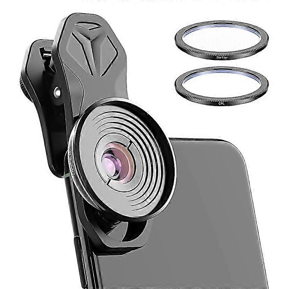 For Apexel Aplhb10x Macro Lens Telephoto Clip Star Light Filter Cpl Phone Lens