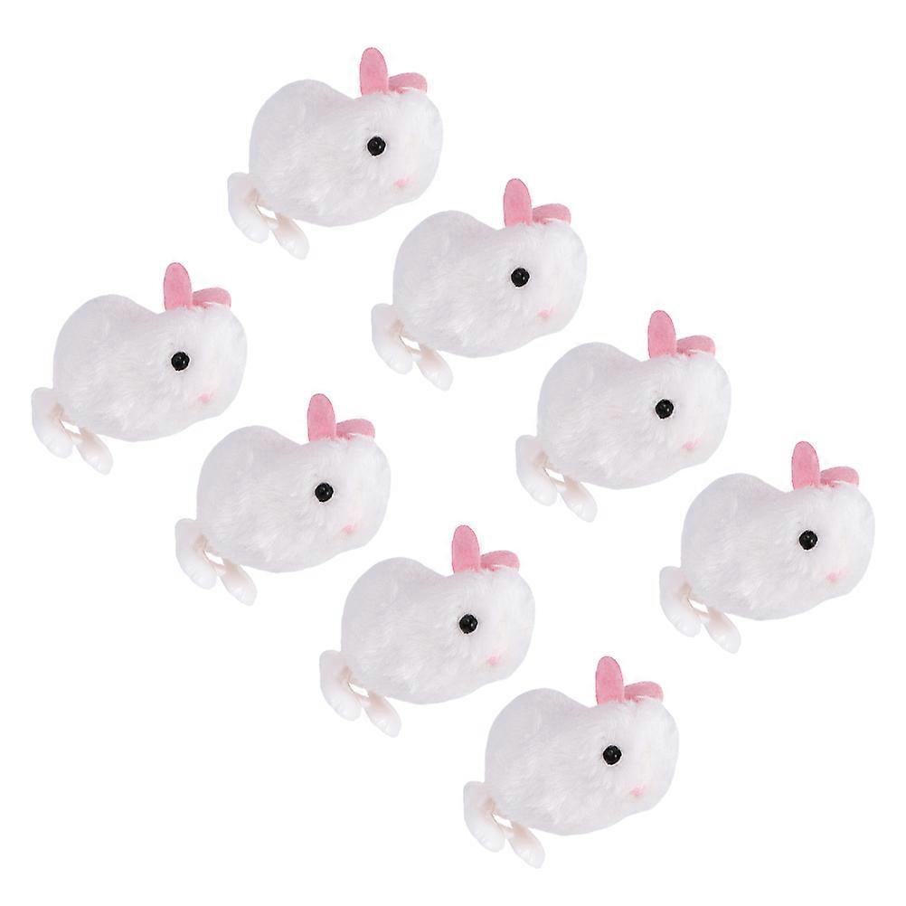 Cute Rabbit Shaped 8Pcs Clockwork Toy For Children Enhancing Tactile Skills Ideal For Birthday Gift With 3.1X2.8X2.8In Size