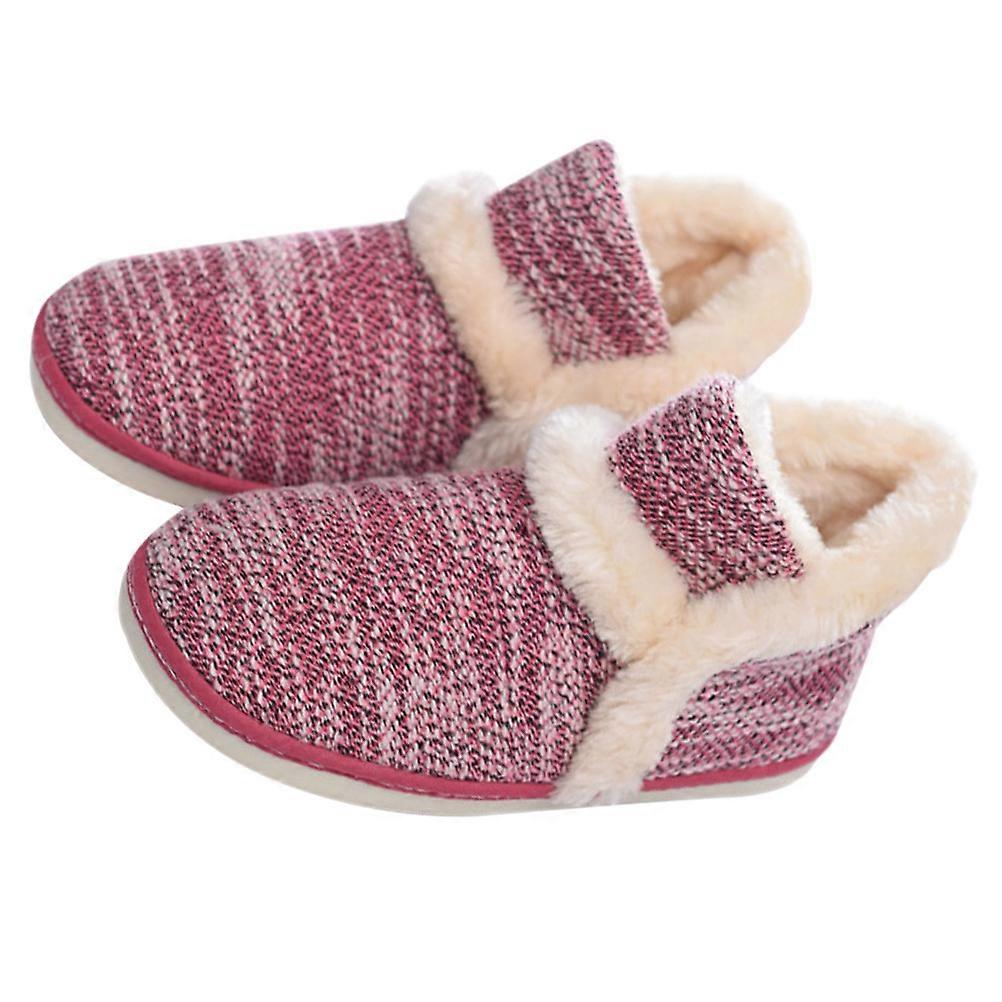 Warm Plush Girl Slippers for Home Wear 1Pair Thickened Non Slip Slippers