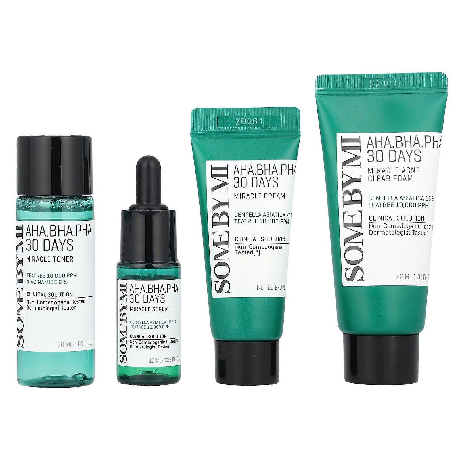 AHA. BHA. PHA 30 Days Miracle AC SOS Kit, Edition, 4 Piece Kit