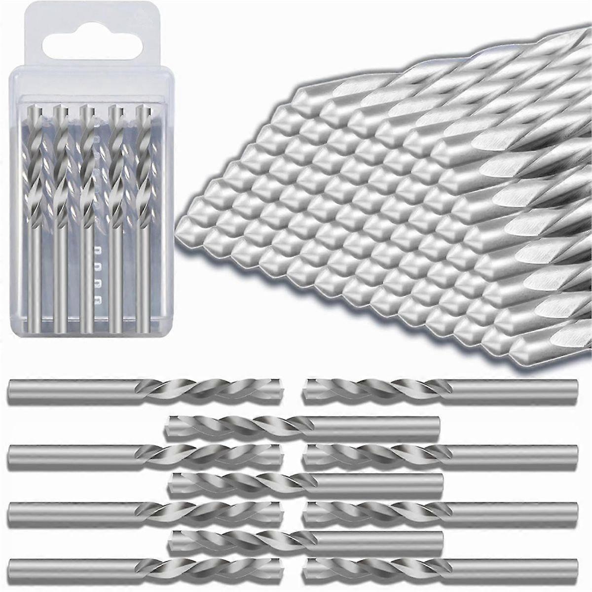 50 PCS Cutting Bit,1/8 Inch Hss Drywall Router Bits,Guide Point Cutting Bits for Use with Spiral Saws and Power Tools A