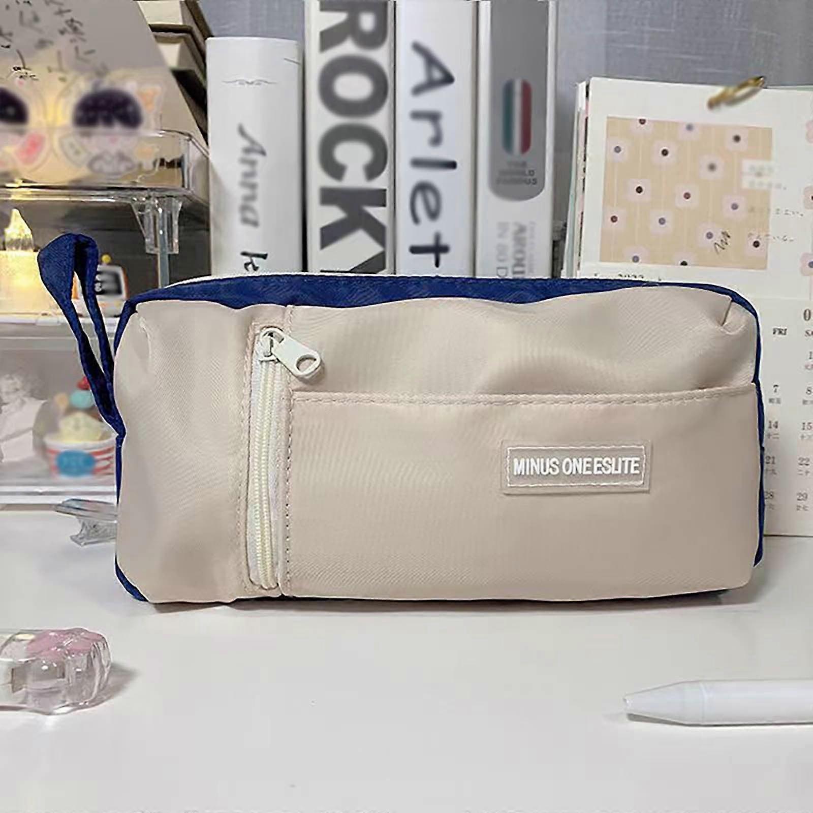 Yonrjhukm Multifunctional Large Capacity Pencil Case High Face Value Storage Bag Junior High School Students Three Layer Pencil Case
