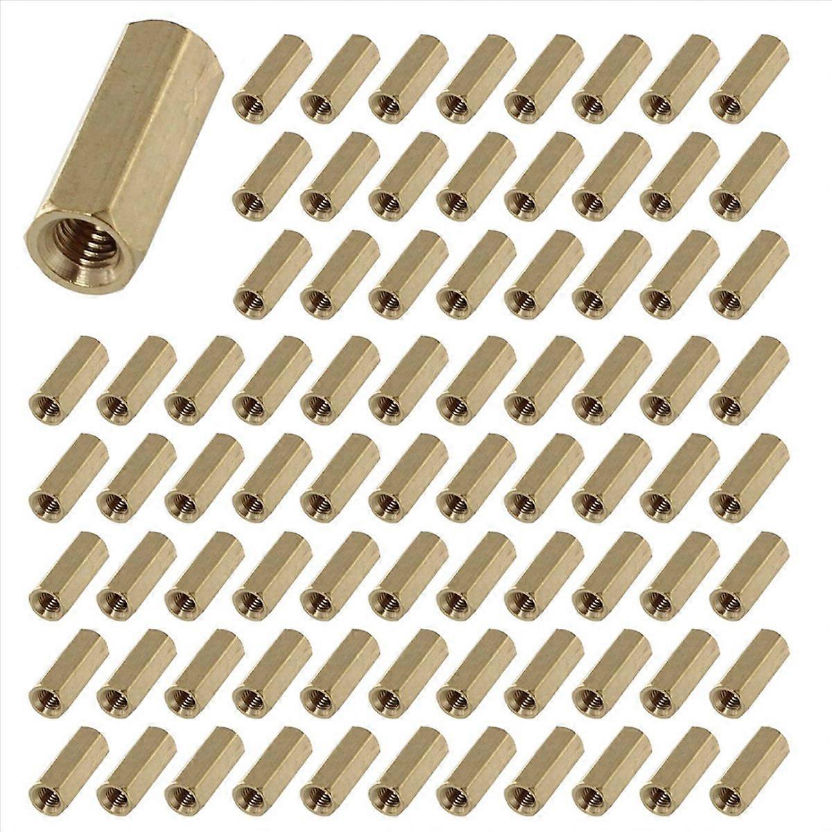 12mm Metal Hexagonal M3 Female Thread PCB Standoff Spacers 50 Pcs
