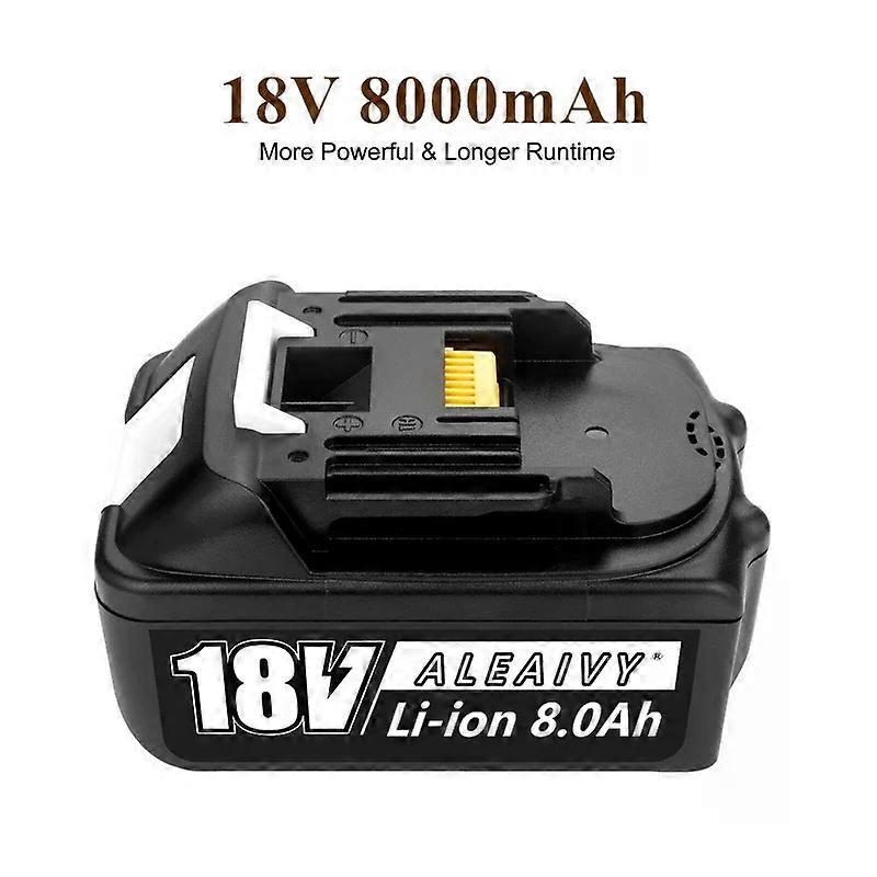 8000mAh for Makita 18V Battery Rechargeable Power Tools Battery 18V with LED Li-ion Replacement LXT BL1830 BL1860 BL1850