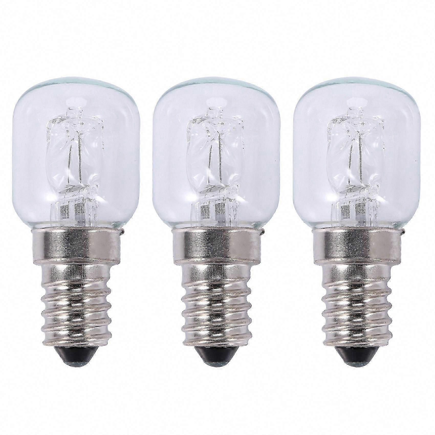 3x E14 High Temperature Bulb 500C 25W Halogen Oven Light E14 250V Quartz Bulb