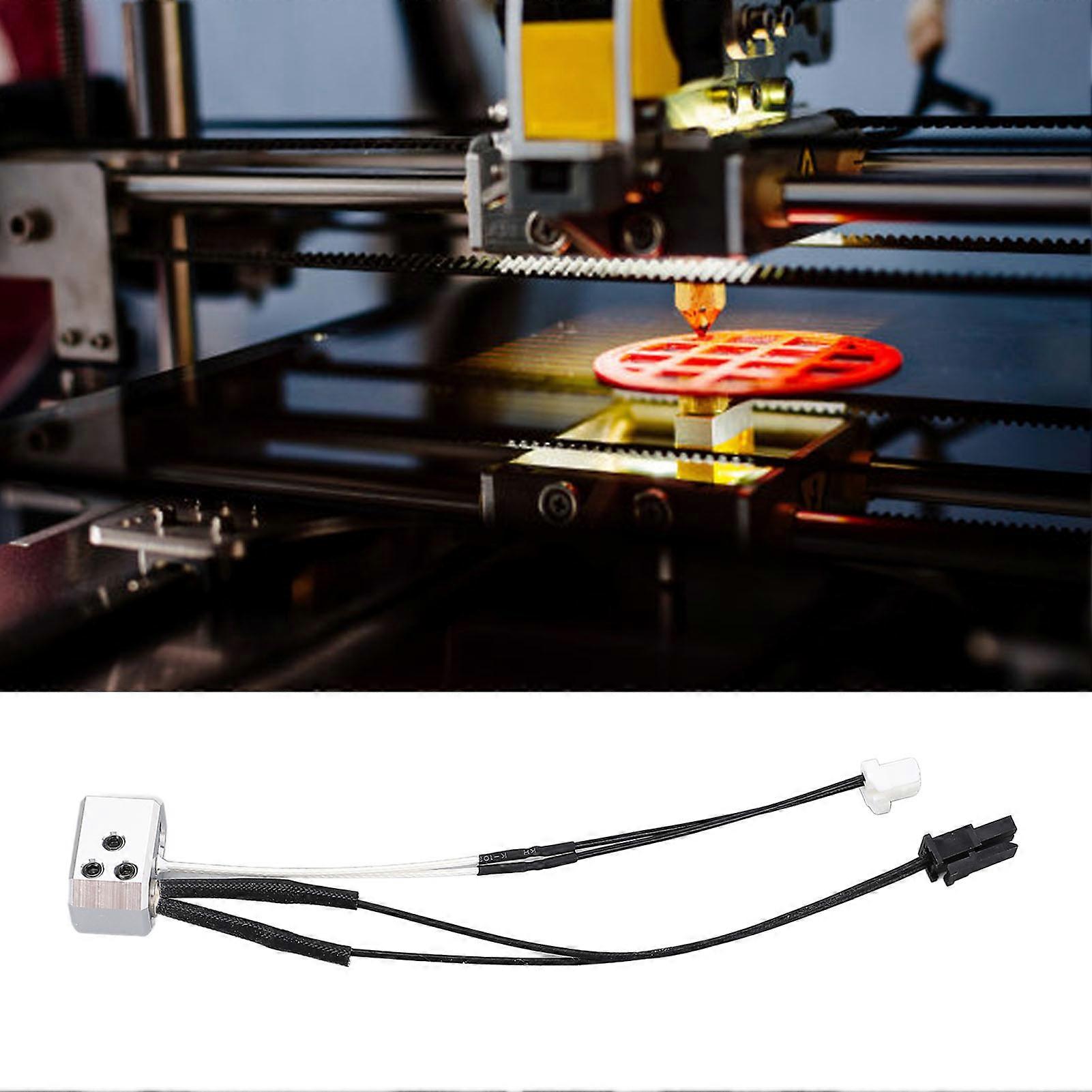 Hotend Heater Block Kit Aluminum Heating Block with 24V 40W Heater Cartridgea Thermistor Silicone Sleeve for Prusa MK4 