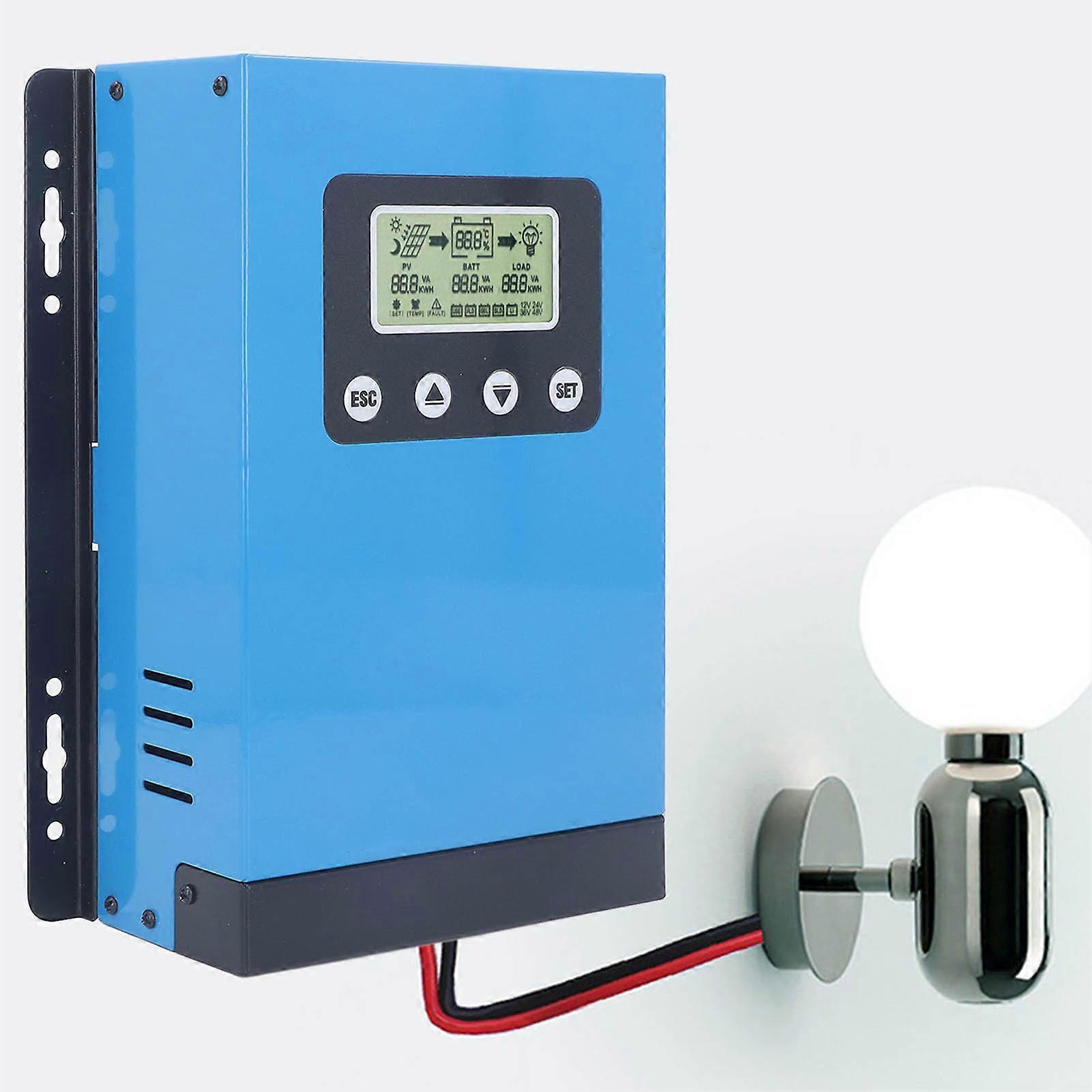 MPPT Solar Charge Controller 12V 24V 36V 48V Auto Recognition Solar Panel Battery Intelligent Regulator with LCD Display 100A 