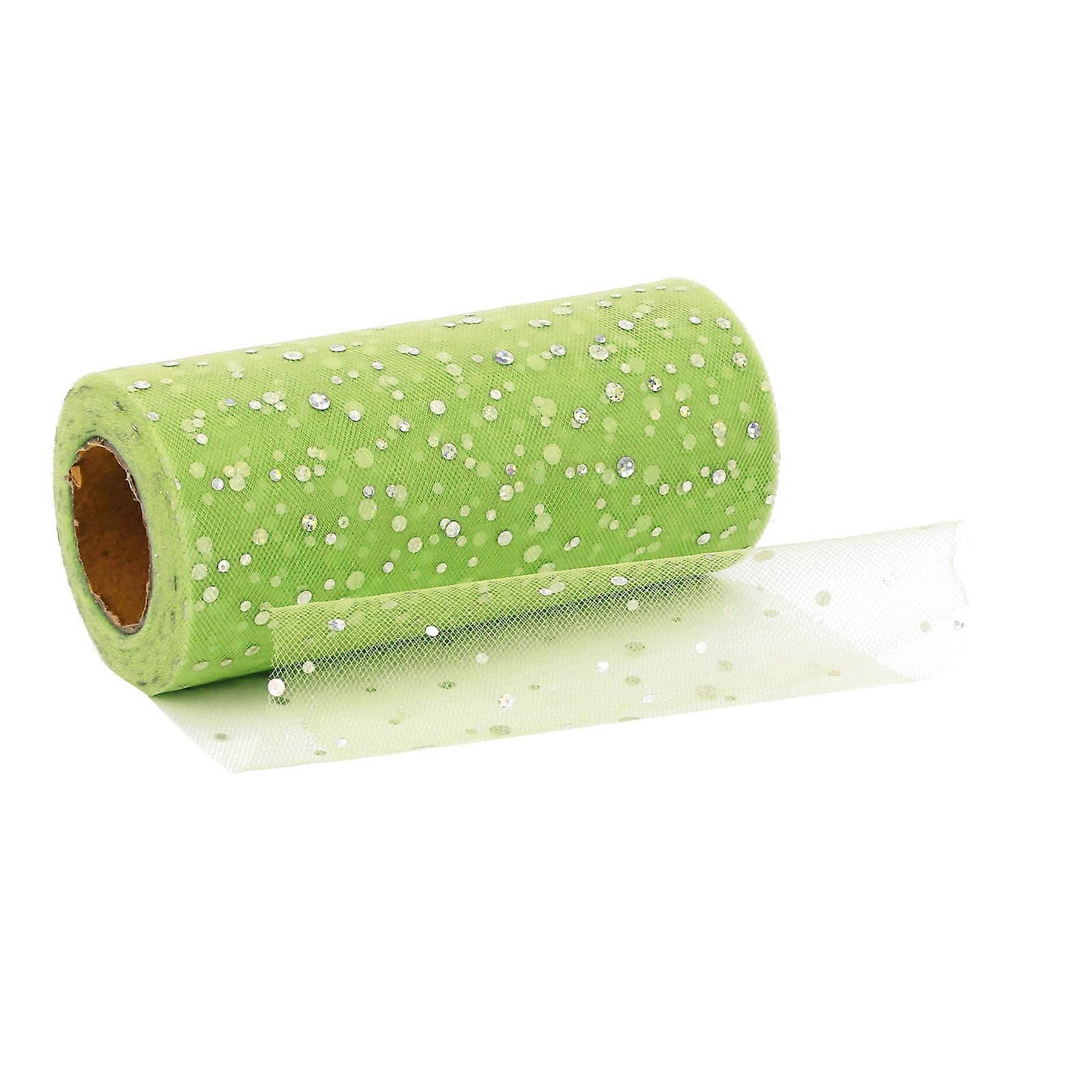 HKUKY Poly Mesh Ribbon With Foil Each Roll For Wreaths Swags Bows Wrapping And Decorating