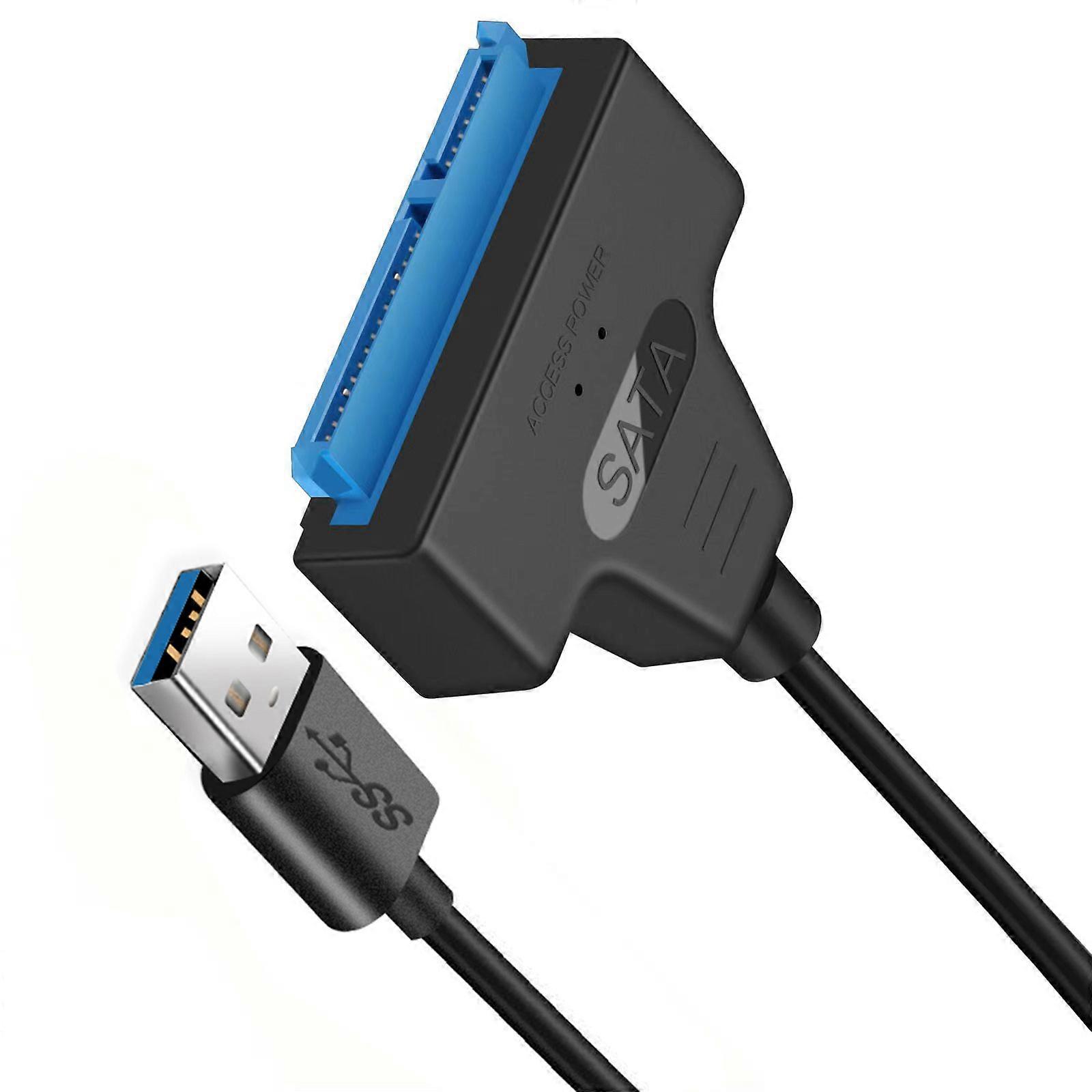 USB 3.0 Cable 6Gbps For External 2.5" Hard Drive Conversion, UASP Enhances (Black) Multicolor