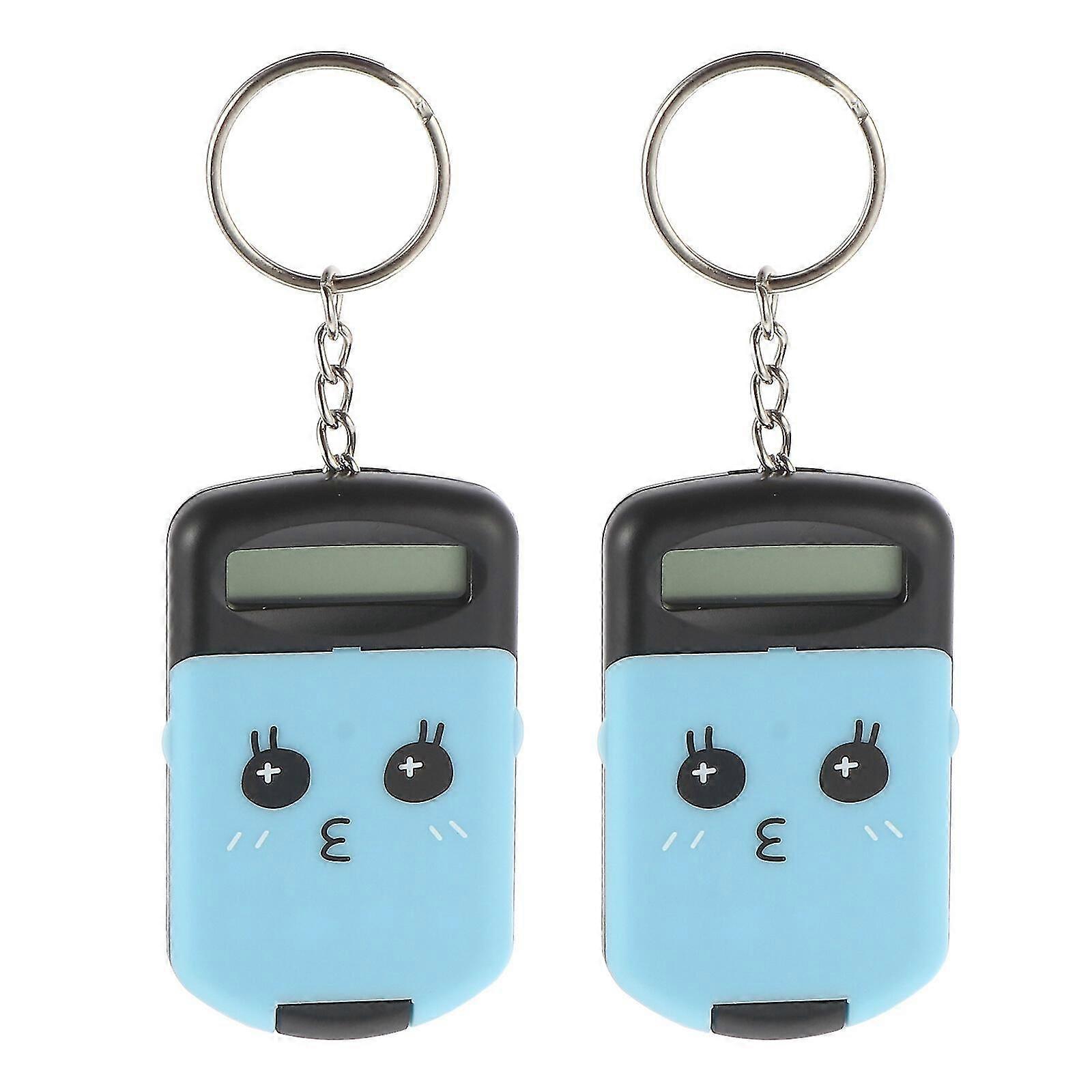 2pcs Mini Calculator Adorable Electronic Calculator Arithmetic Calculator
