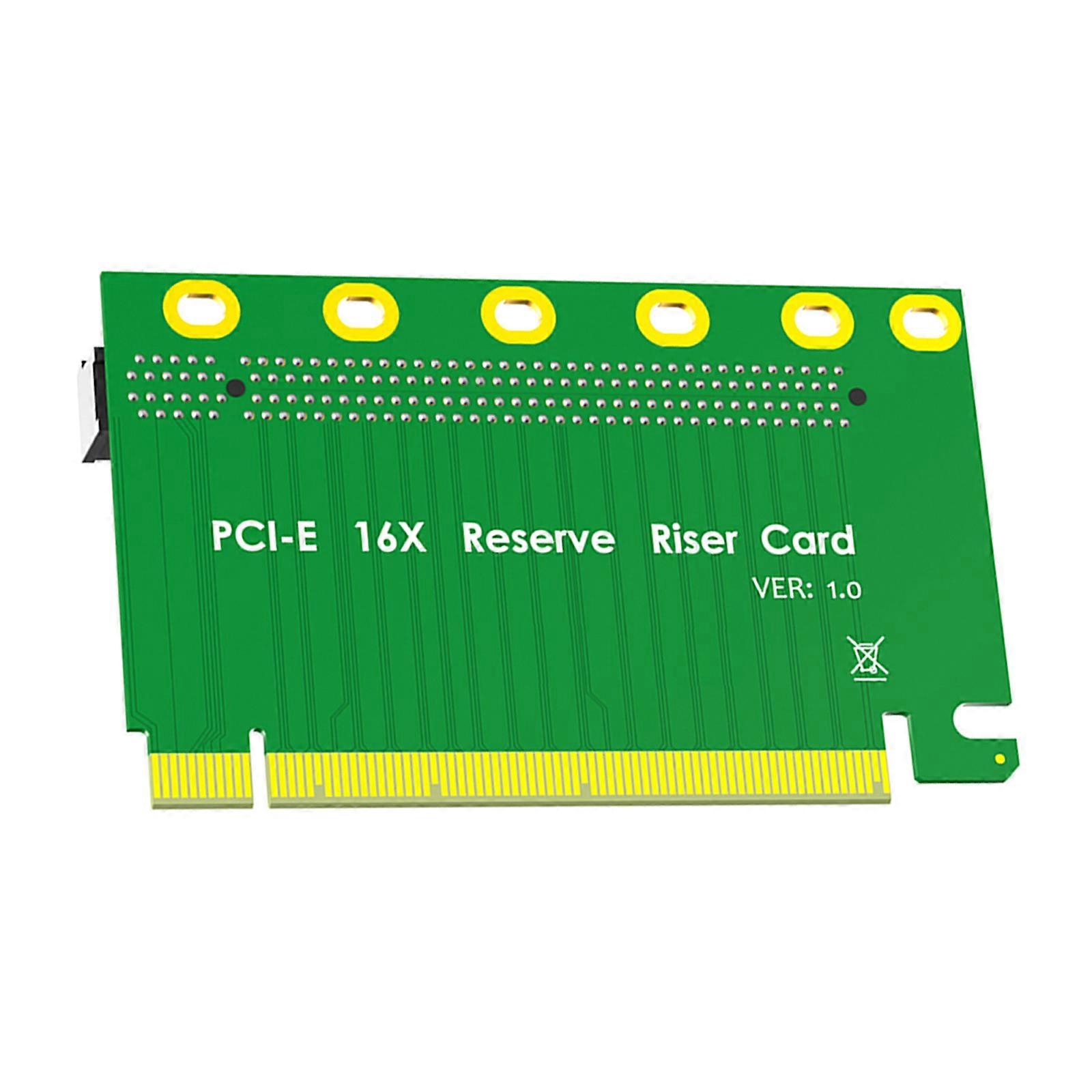 PCIE3.0 16X Reverse Risers Card Adapter 61.80mm Height for 2U Servers Computer Connection Multicolor