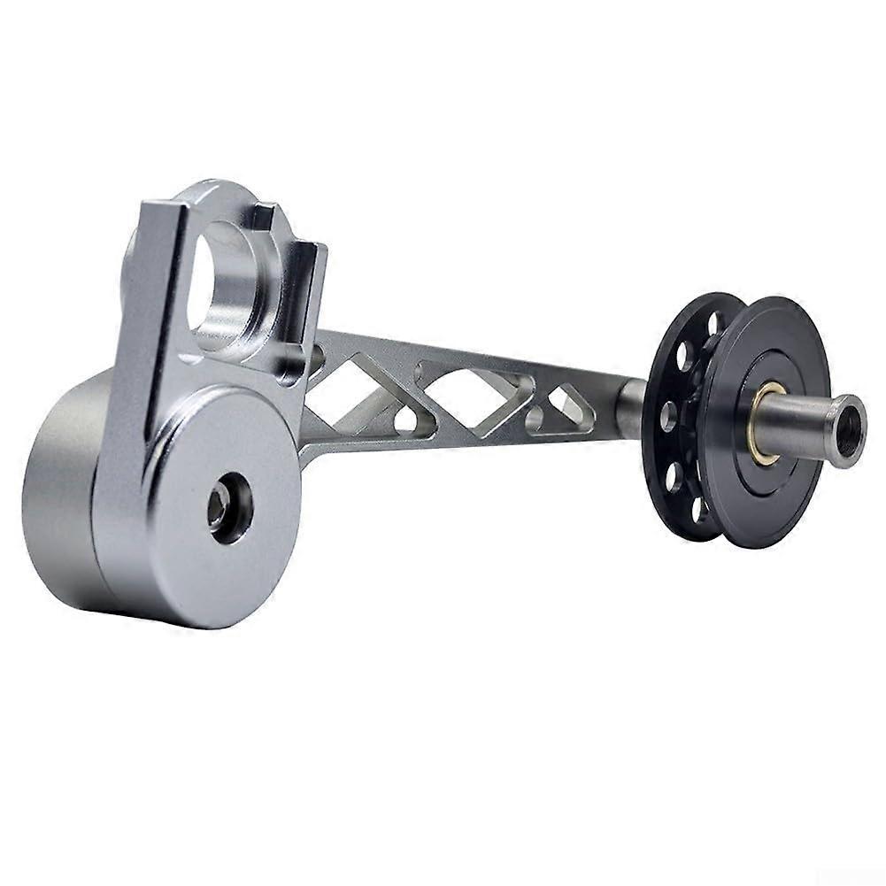 Chain Tensioner for Rear Derailleur Compatible, Tail Hook Type, Silver Finish, For Bikes With Rear Derailleur