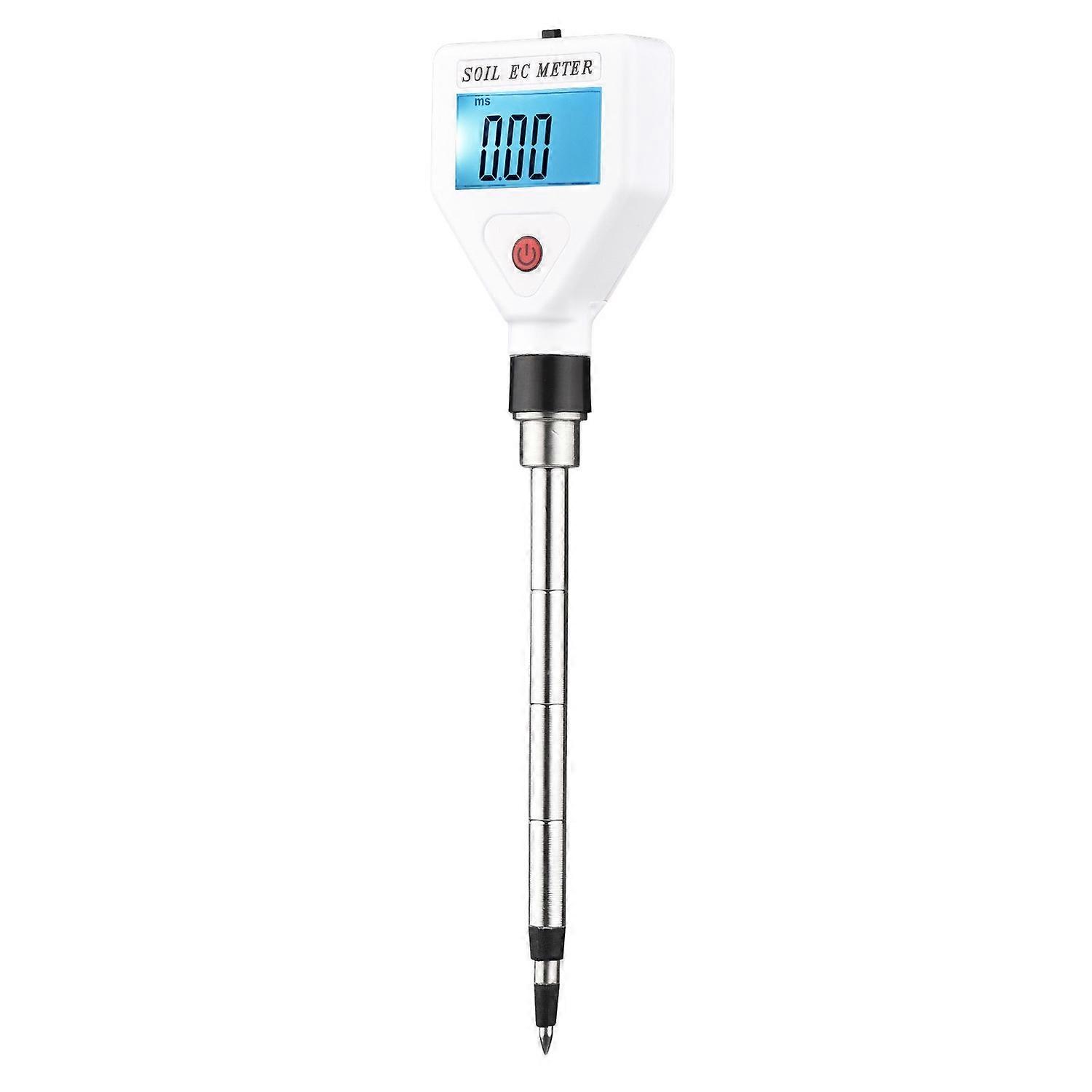 Soil EC Meter Digital Soil Tester with Backlight Screen Portable Soil Salinity Tester for Greenhouse