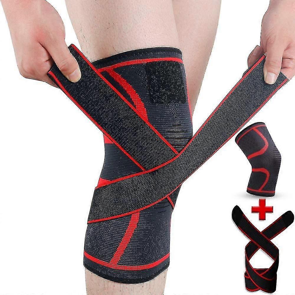 Knee Brace For Pain Support Compression Sleeves With Removable Bands