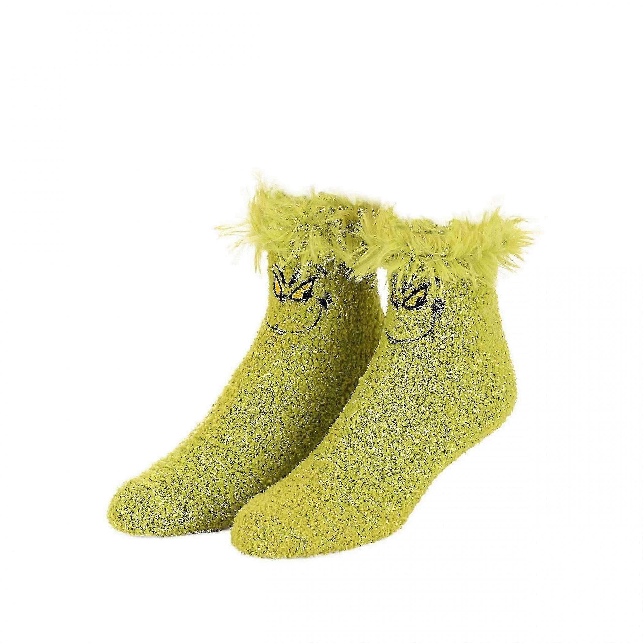 Dr. Seuss The Who Stole Christmas Character Fuzzy Socks