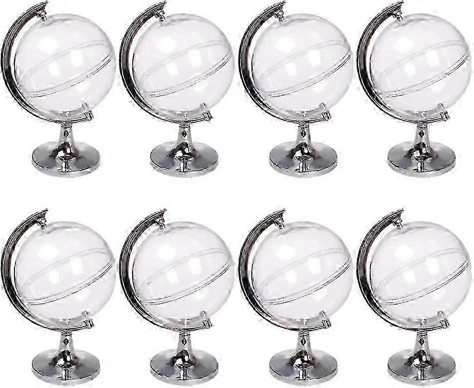 Plastic Round Gift Candy Box, Mini Wedding Party, Silver, 12 Pieces