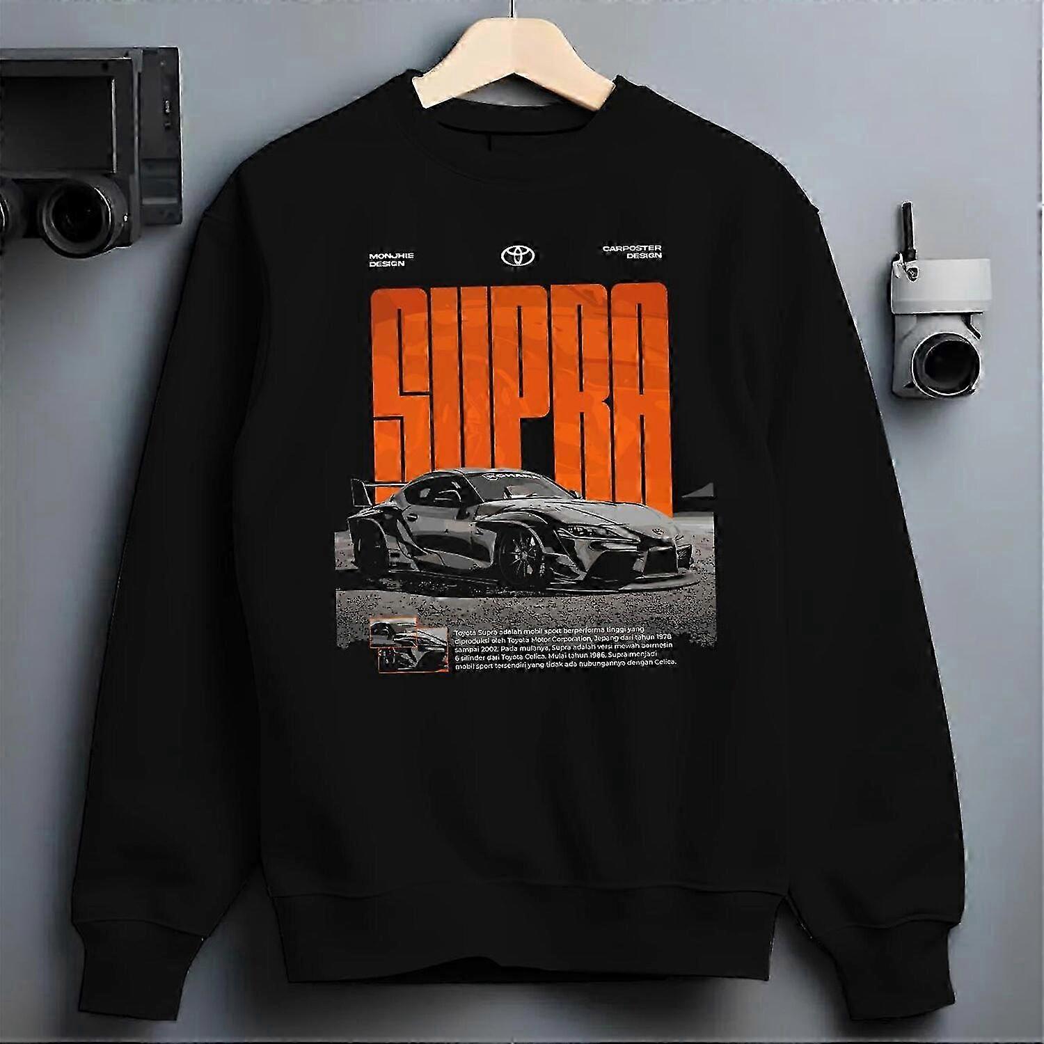 Sudadera Toyota Supra JDM de cuello redondo