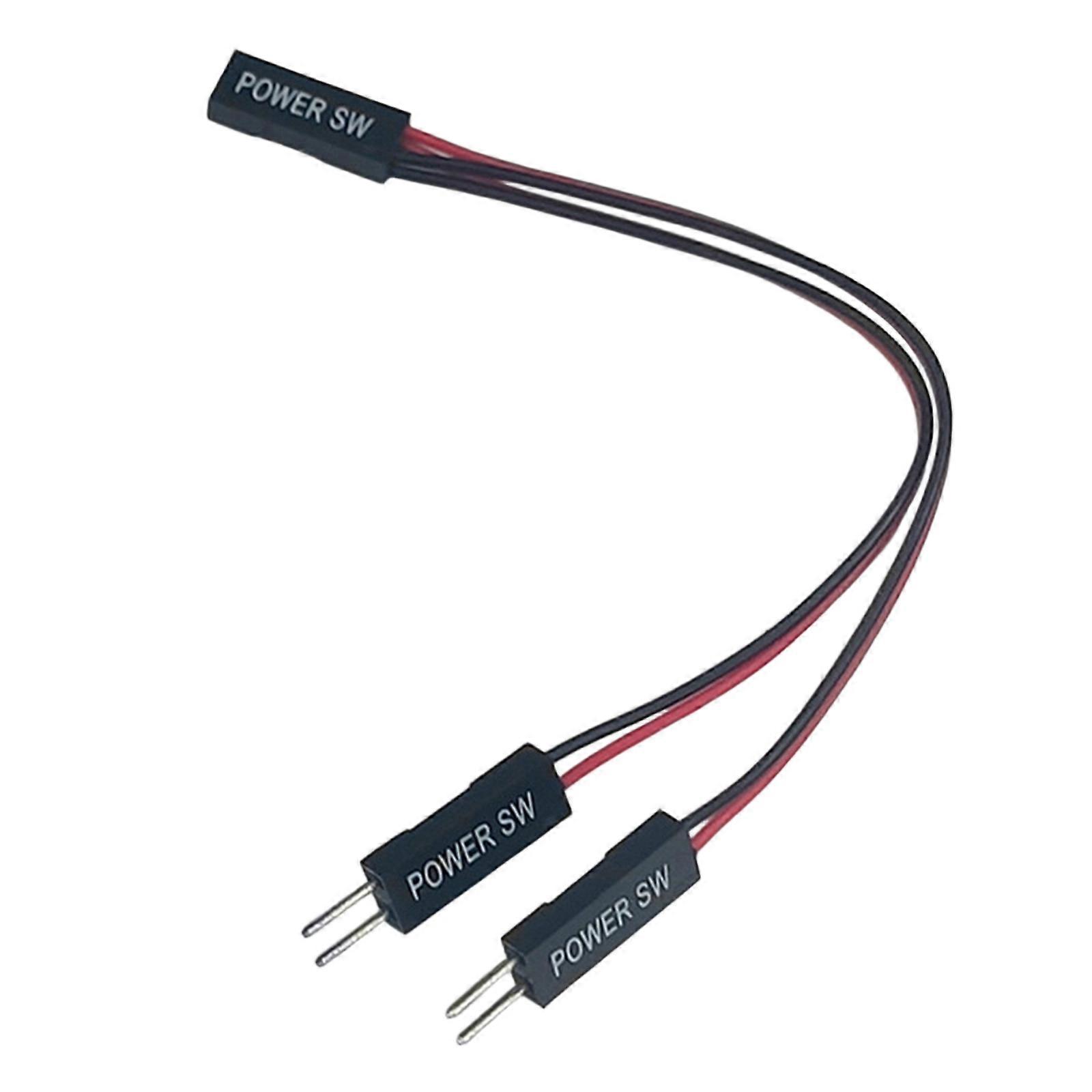 External Desktop Power Switches Adapters Cable for Enhances PC Control and Easy Installation Multicolor