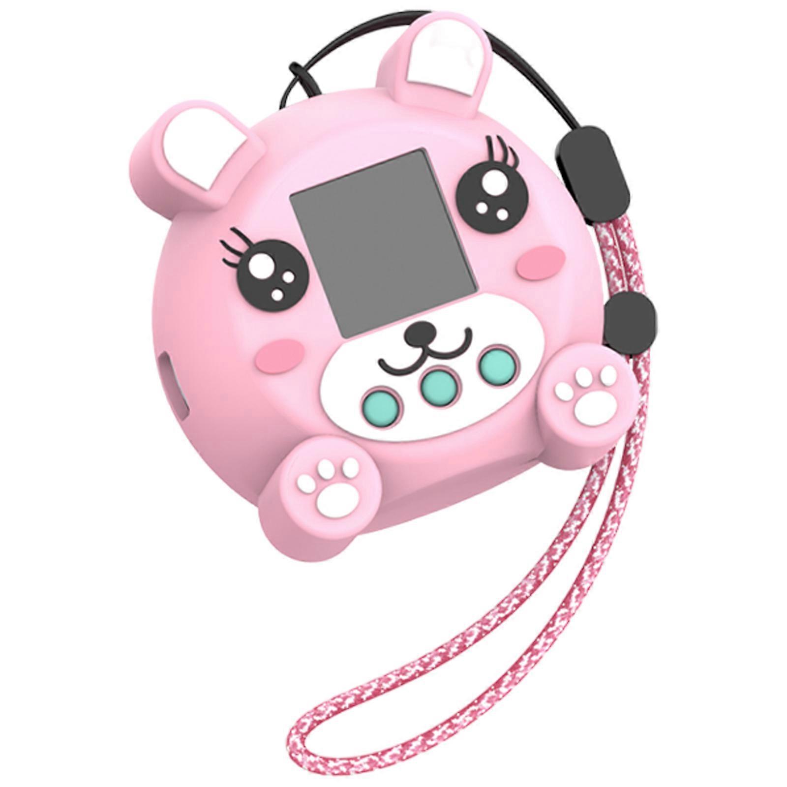 غطاء سيليكون واقي أكمام مقاوم للخدش ل Punirunes لعبة رقمية تفاعلية بشرة مرنة تغطية كاملة الأكمام وردي