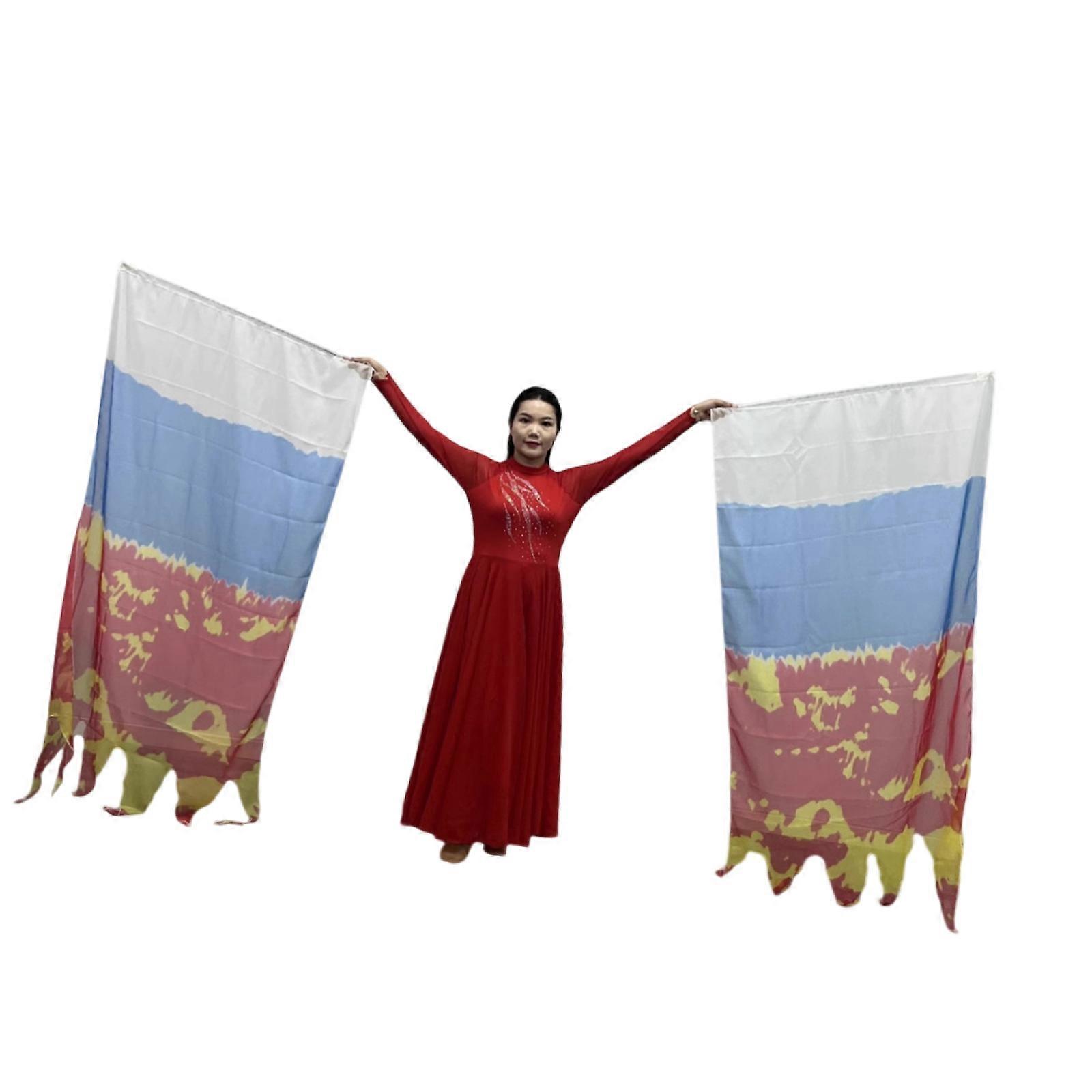 Lightweight Dance Scarves with Tear Resistant Design Ideal for Stage Shows and Practice Multicolor