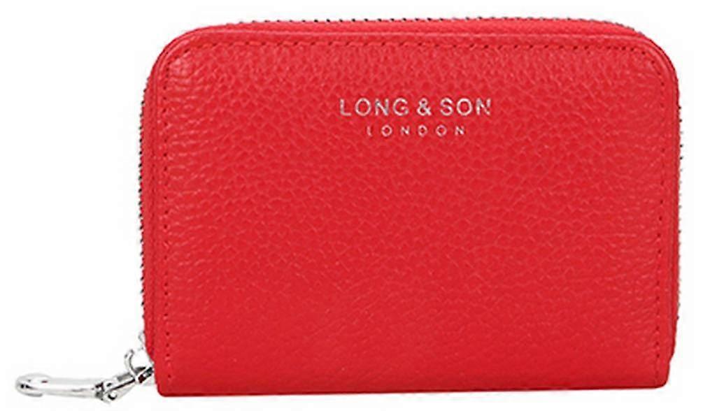 Long and Son Zip Around Purse - Red