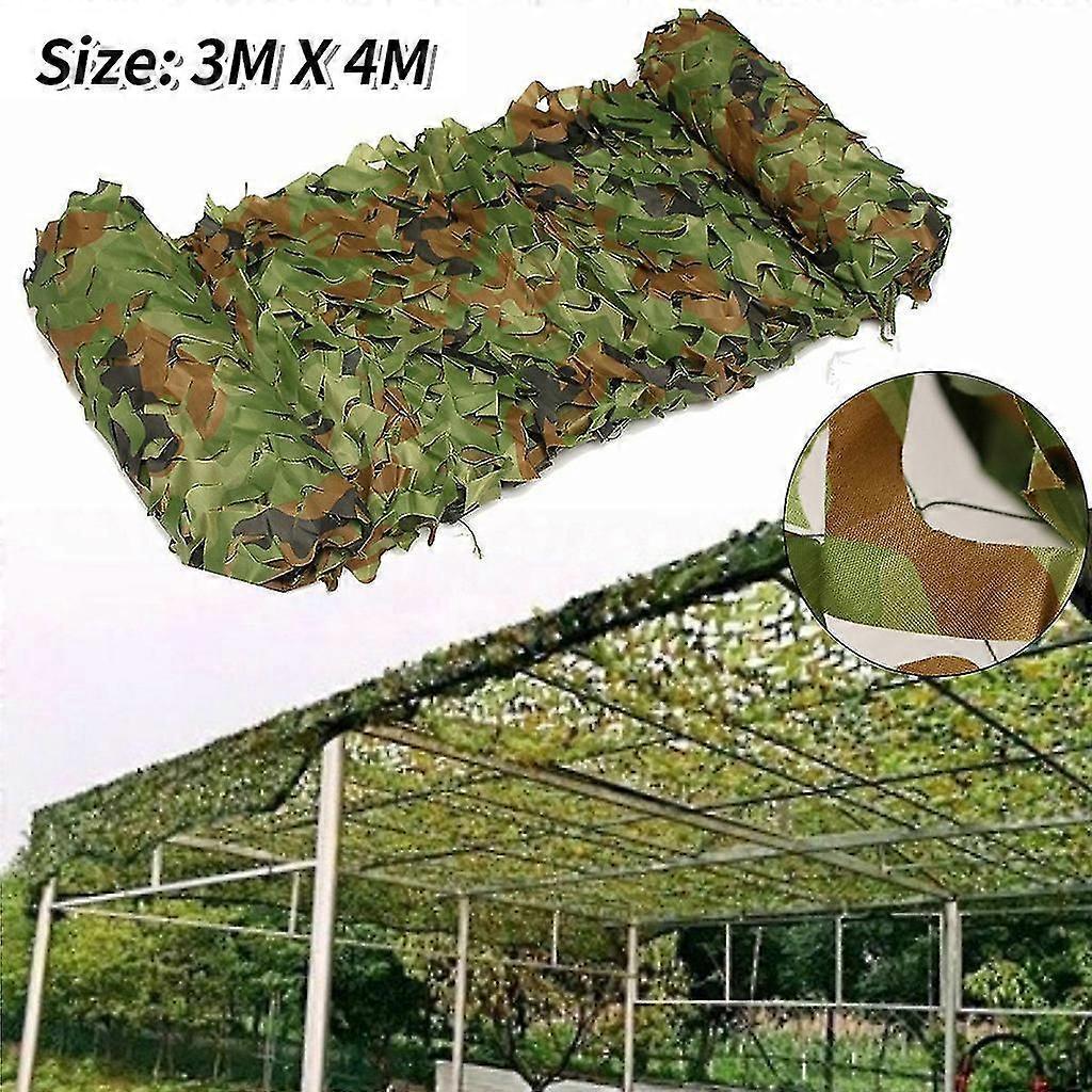 Camouflage Net Hunting Shooting Hide Camping Woodland Netting 3x4m
