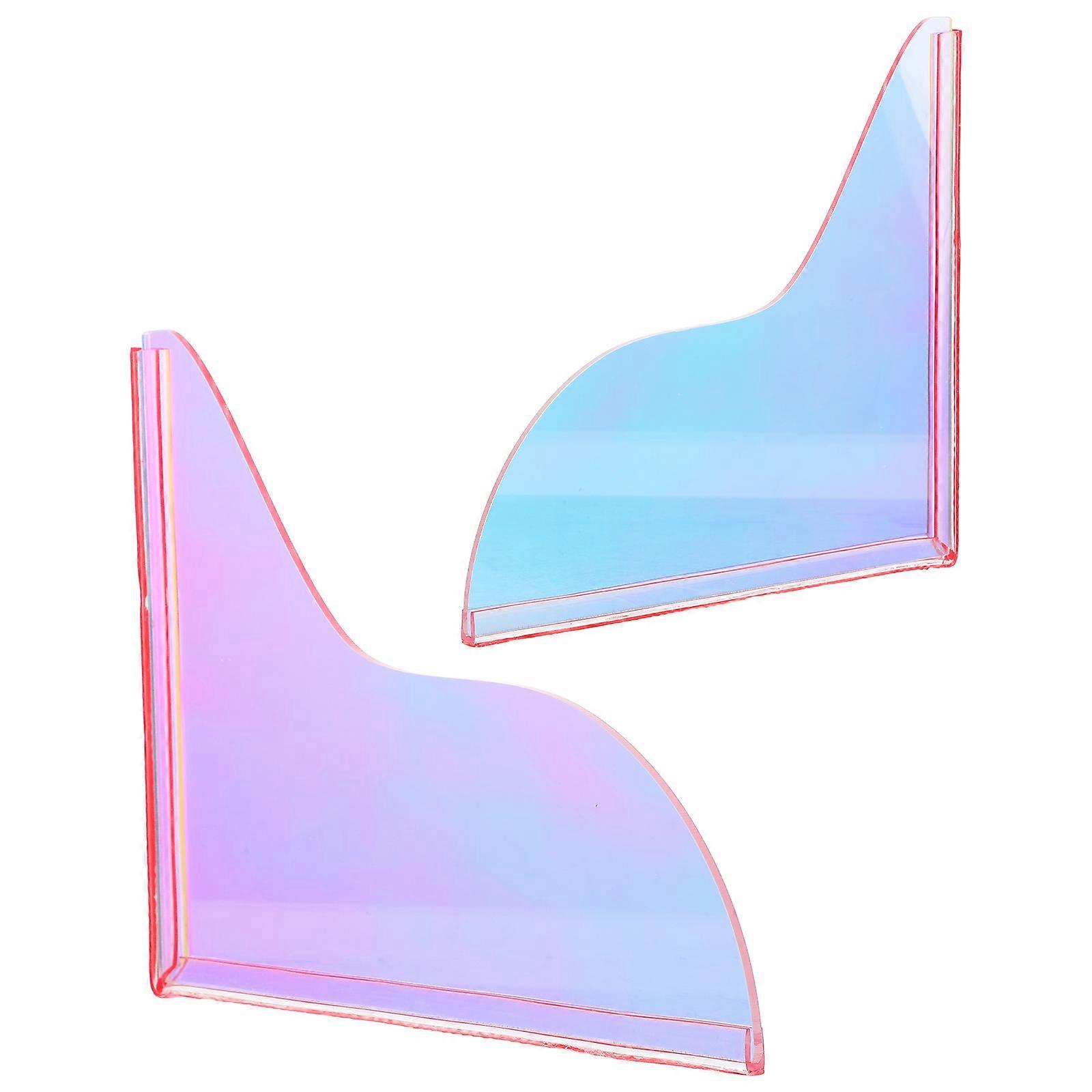 Bath Splash Board Acrylic Splash Guard for Bathroom 1Pair Self Adhesive