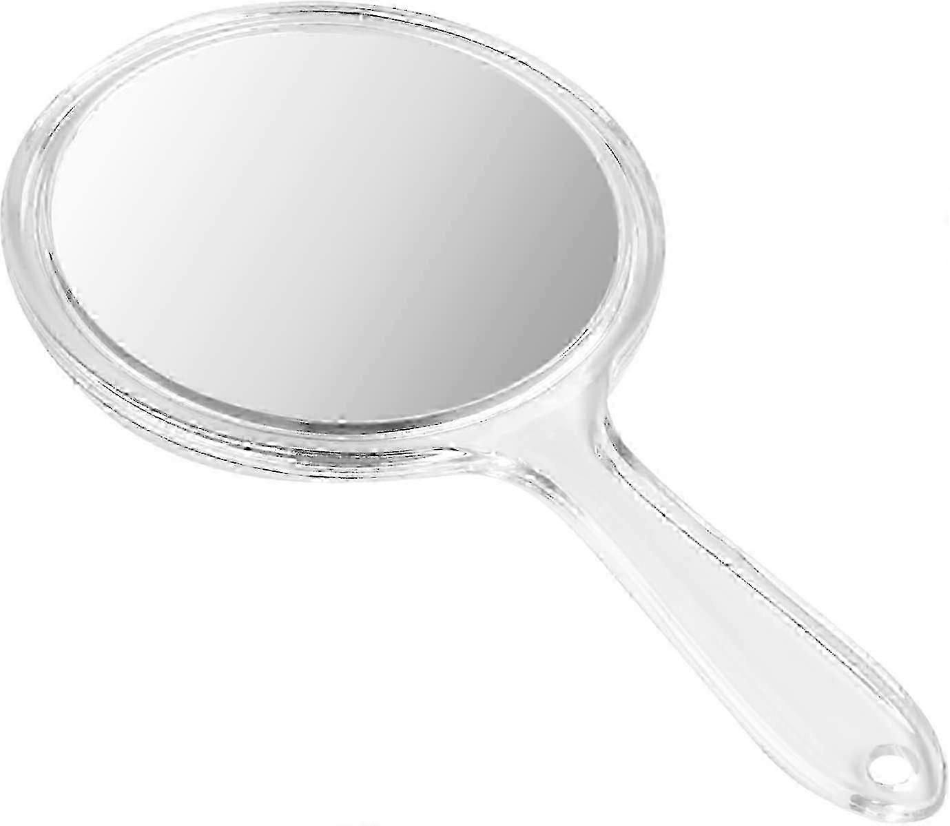 Handheld Mirror Double Sided Mirror 1X/3X Magnifying Makeup Mirror Round Handheld With Handle