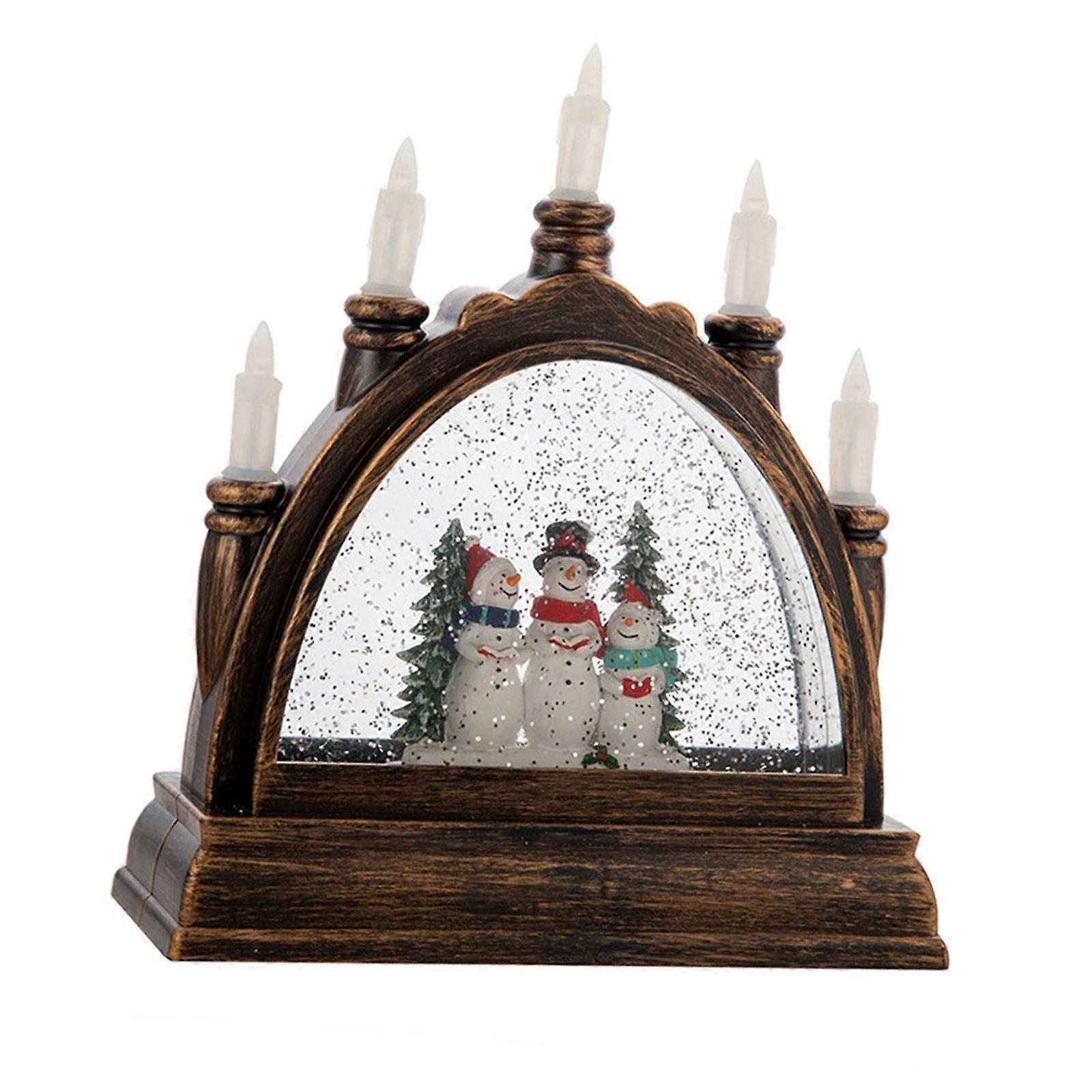 Soft Glowing Crystal Candle Lights Christmas Decoration Pieces Portable Accessory for a Warm and Inviting Setting Multicolor