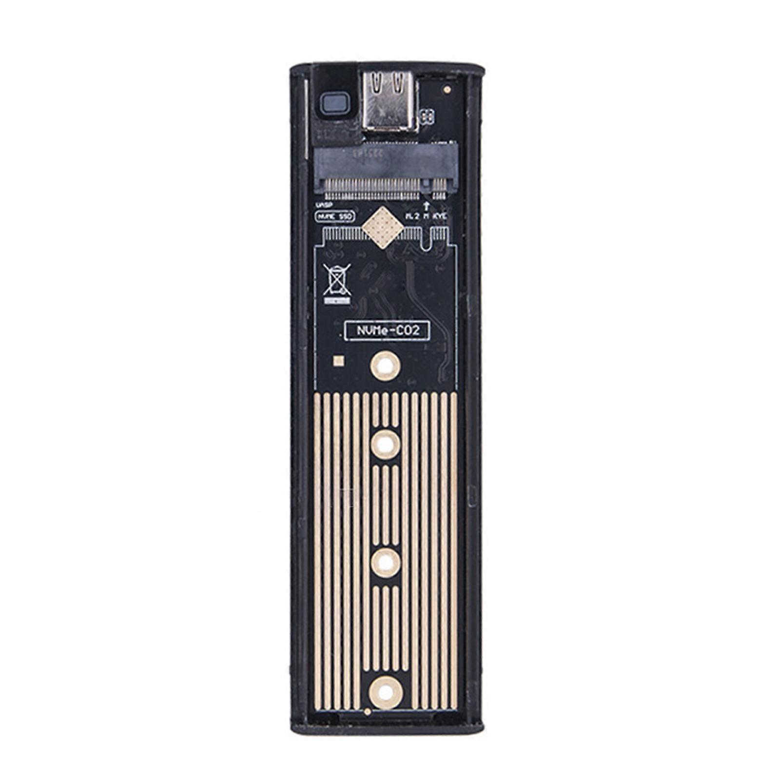 M.2 NVMe Sata to USB3.1 Adapter M.2 SSD to USB3.1 Card Portable SSD Converter Box with 10Gbps Transfer Speed  Silver