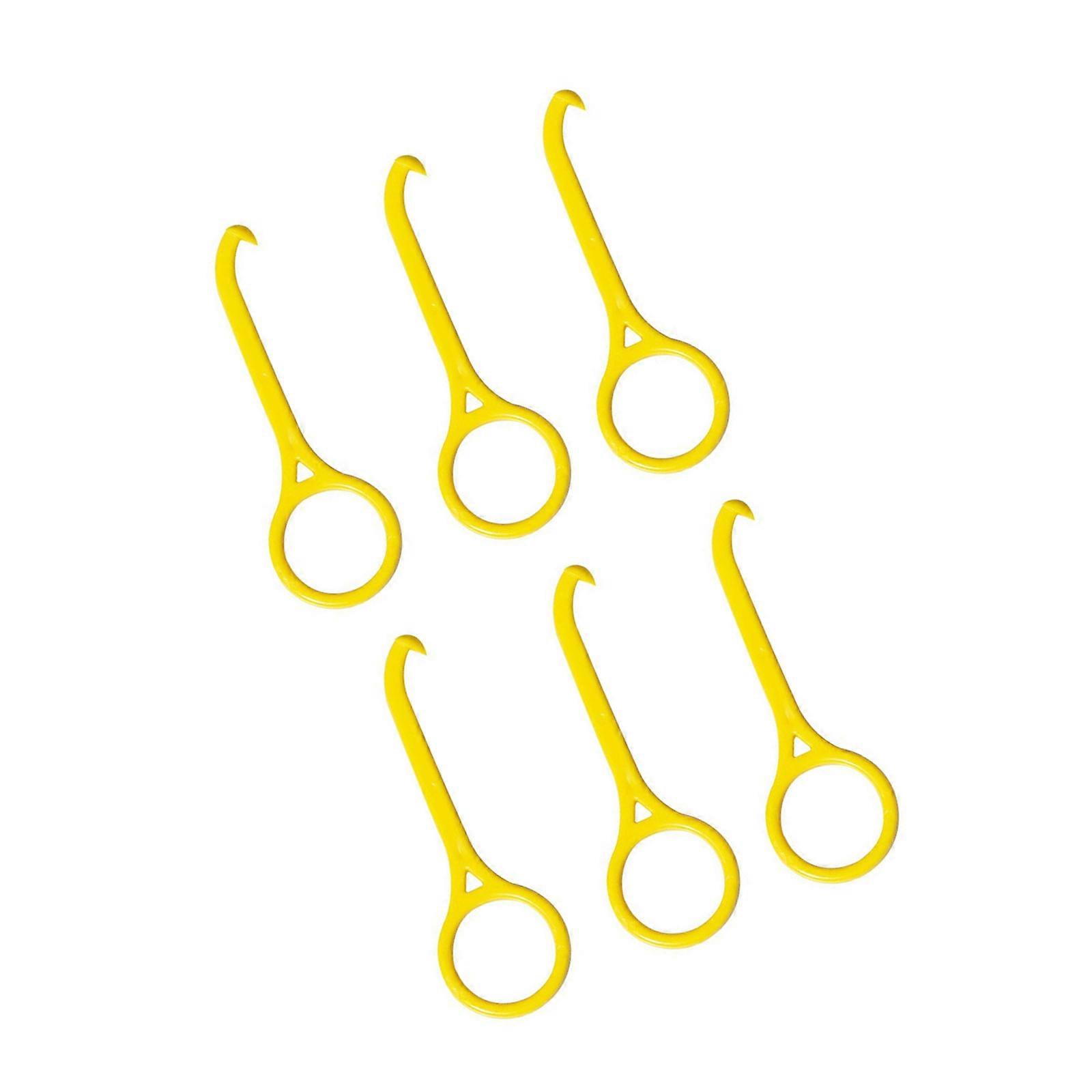 6 db/készlet Fogszabályozó eltávolító eszköz Fogszabályozó kellékek az Invisaligns-hoz Kivehető rögzítők Fogszabályozók Fogsorok Ápolás Sárga