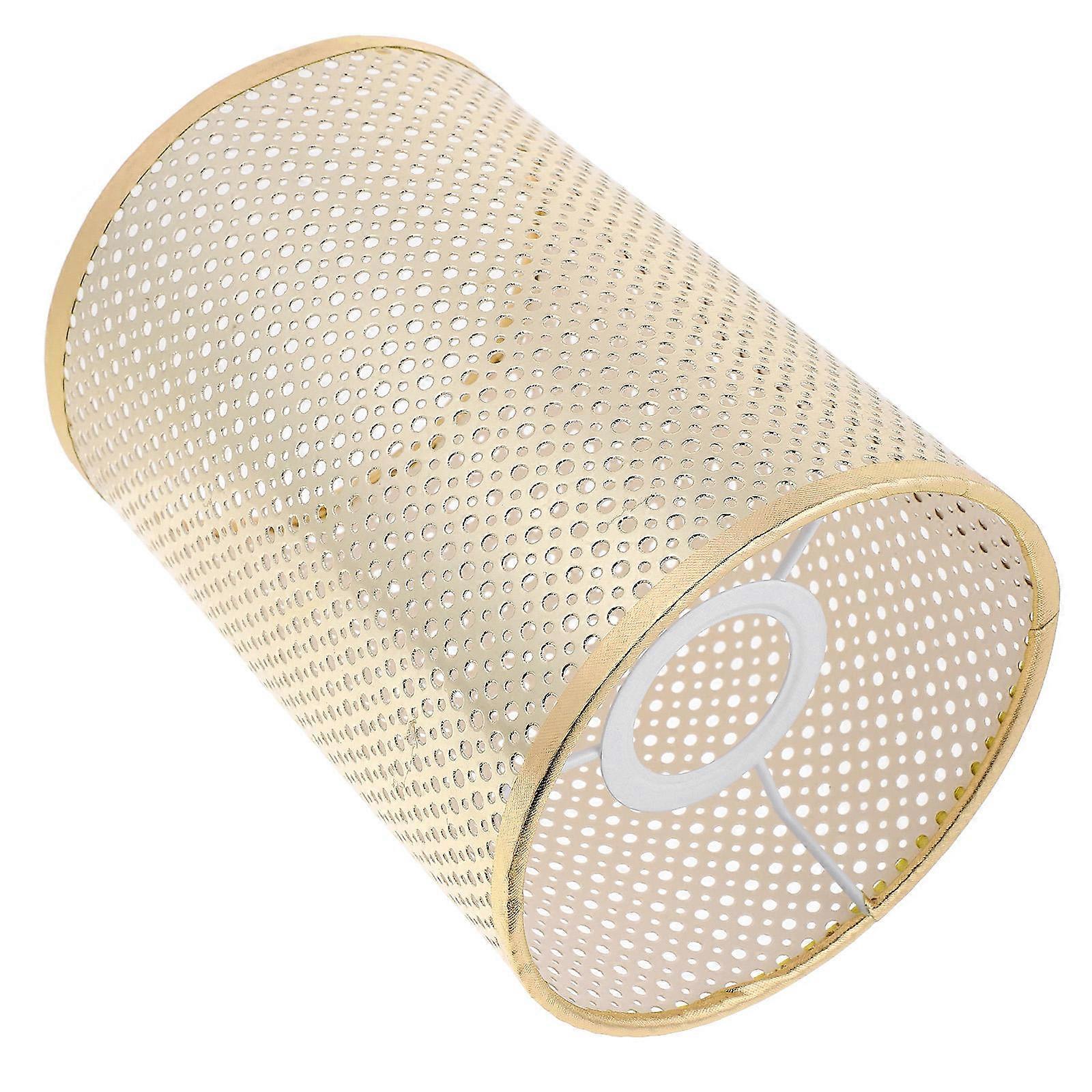 Golden Rattan Lamp Shade for Table Lamp E27 E14 Base for Decoration