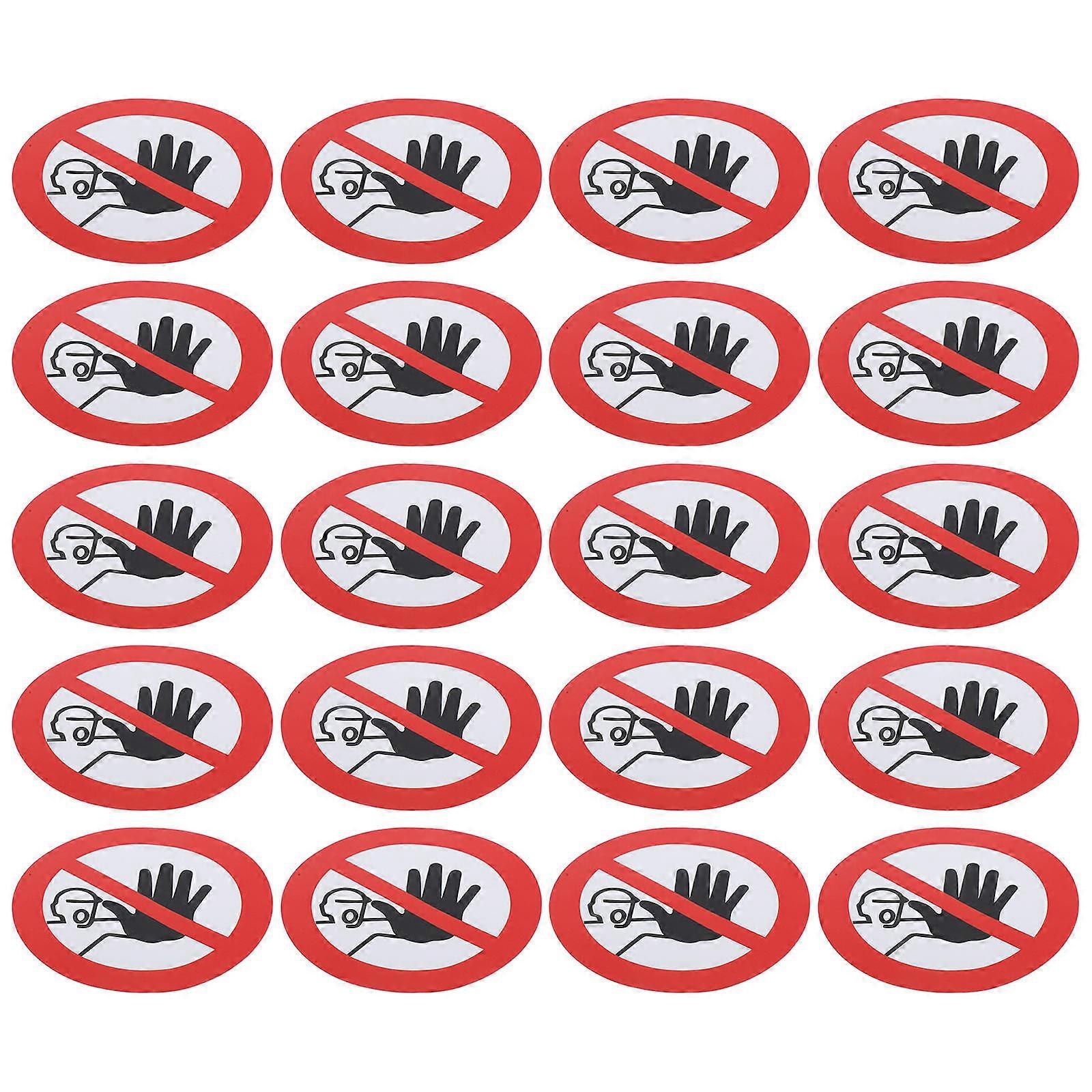 Warning Label Waterproof Do Not Enter Sticker for Door 80 Sheets