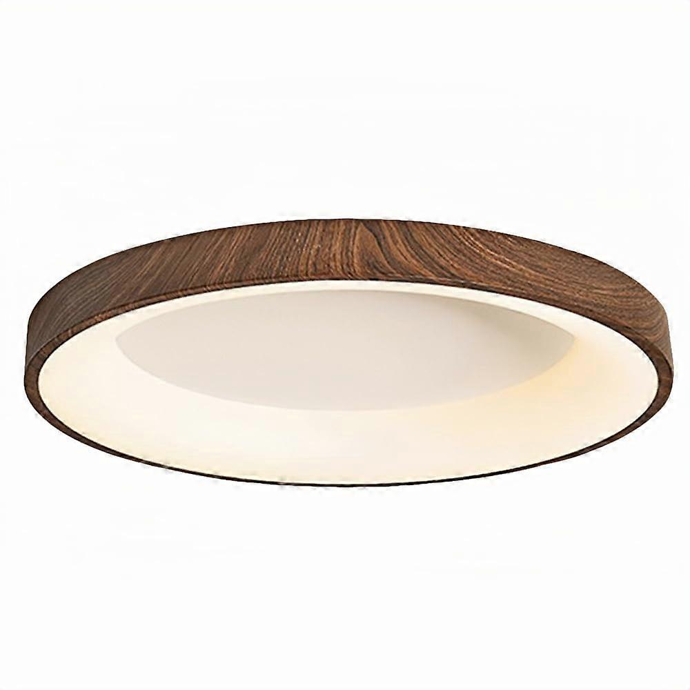 Nordic Minimalist LED Ceiling Light with Stepless Dimming and Adjustable Color, 46cm Flush Mount Fixture for Bedroom