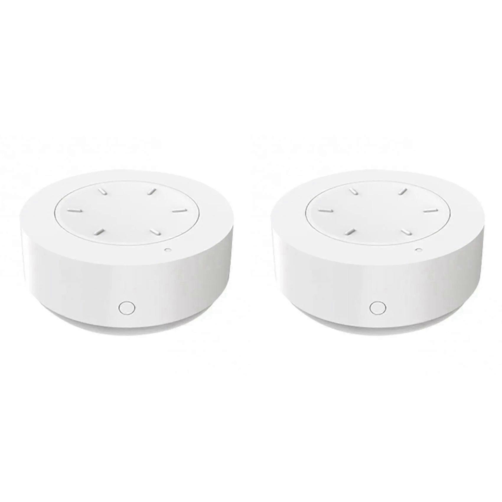 2X Tuya Zigbee Smart Knob Button Scene Switch Wireless Random Sticker Smart Home Dimming Scene Switch