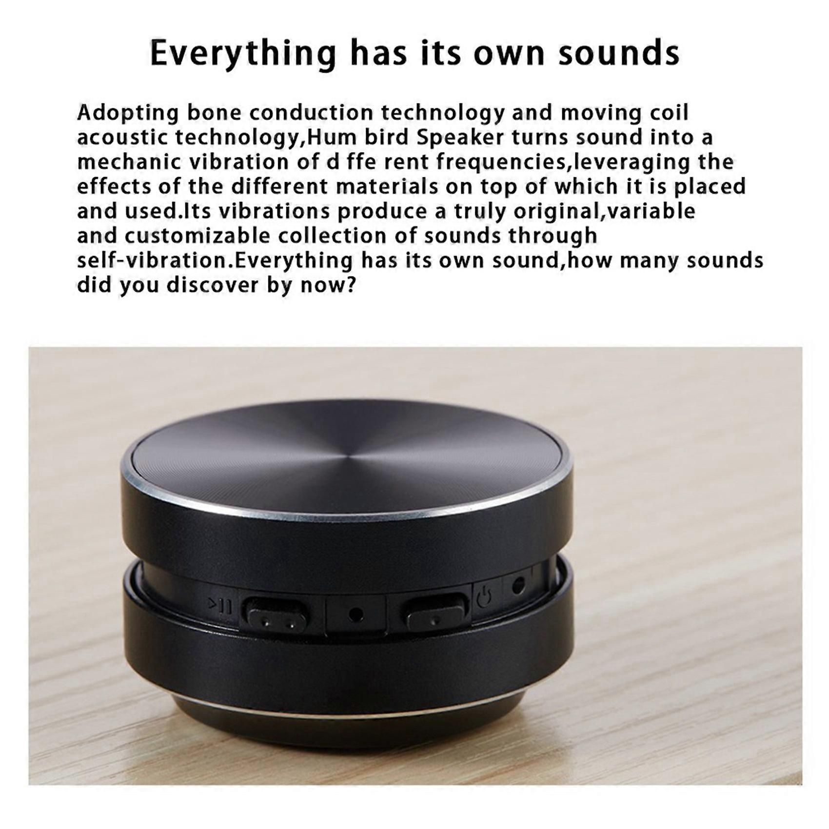 5X Portable Compatible Bone Conduction Speaker Stereo Sound,Bluetooth Speaker(Black)