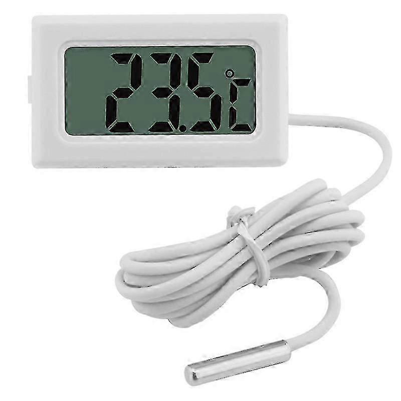 Digital LCD Thermometer with Waterproof Sensor Probe for Precise Temperature Reading