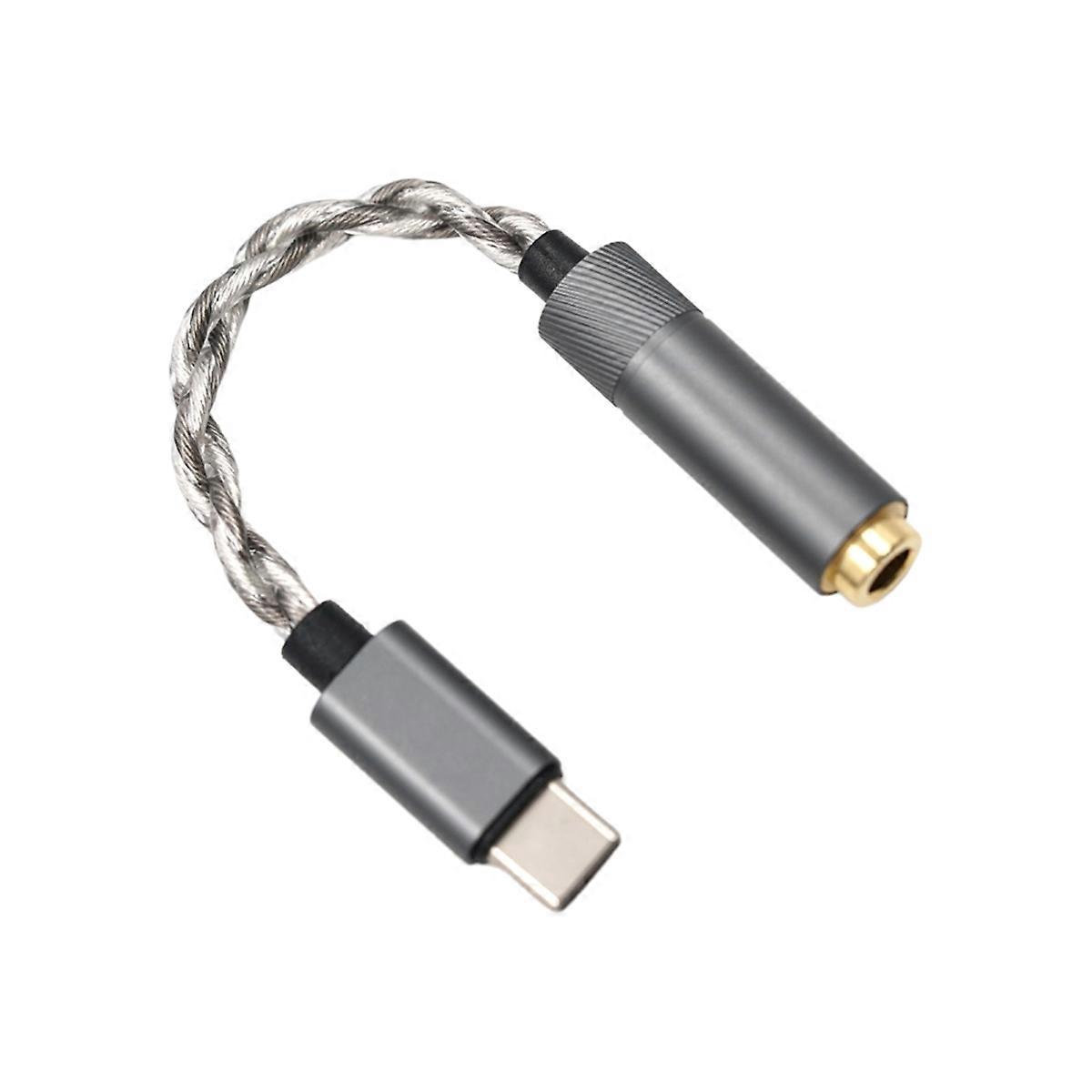 Type C to 4.4mm Headphone Adapter 32bit 384KHz Audio Decoding Cable