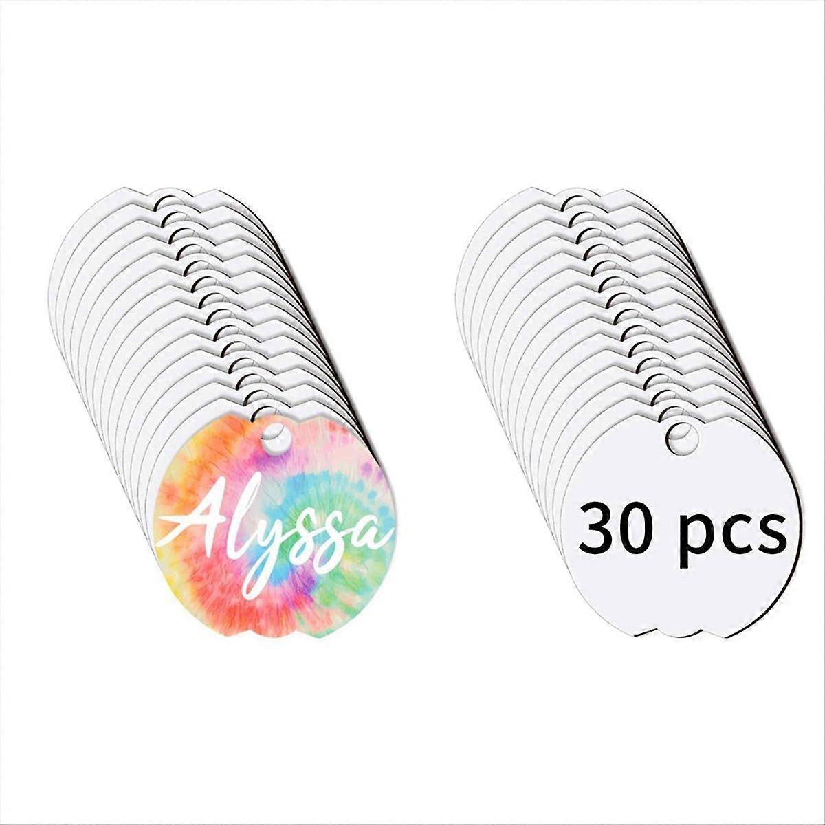 30 PCS Sublimation Hardboard Name Plates Blanks for 