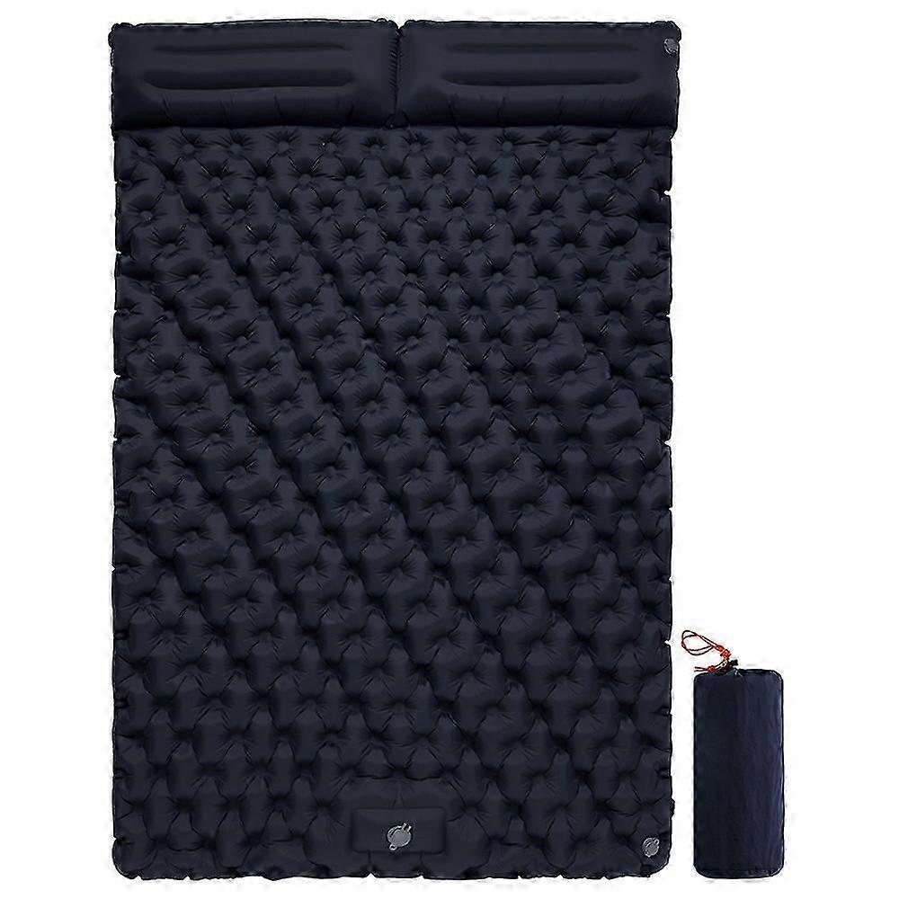 inflatable sleeping mat 200x120cm with built-in foot pump