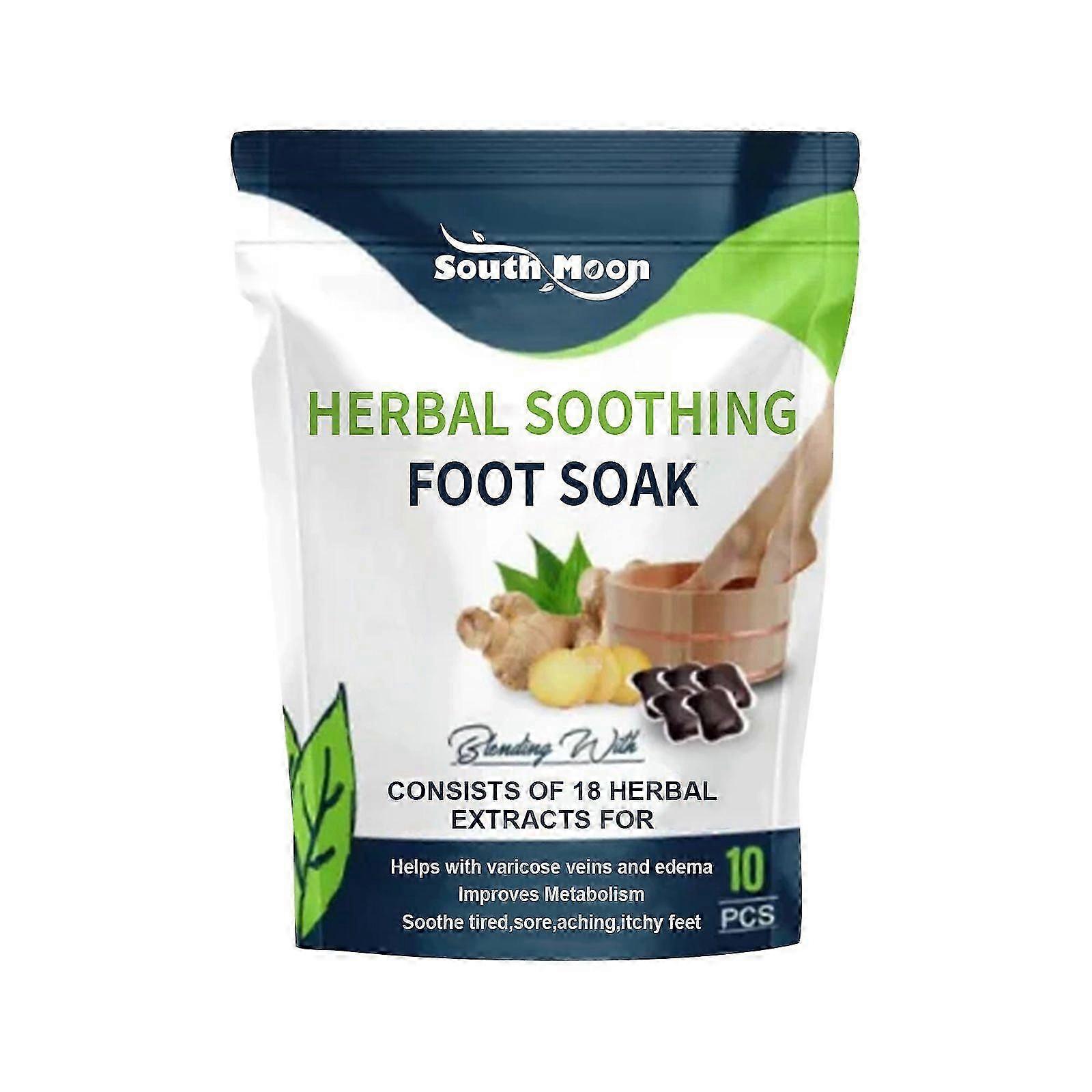 Herbal Soothing Foot Soak includes ginger, saffron and wormwood