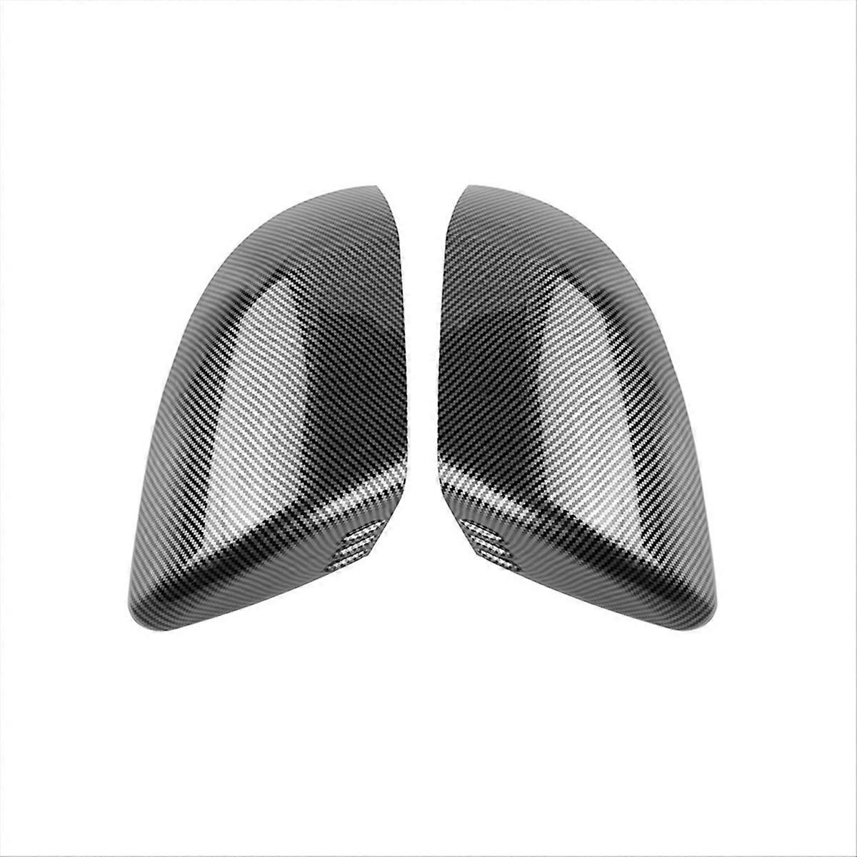 Rear View Mirror Cover Caps Shell for Carbon Fiber Pattern