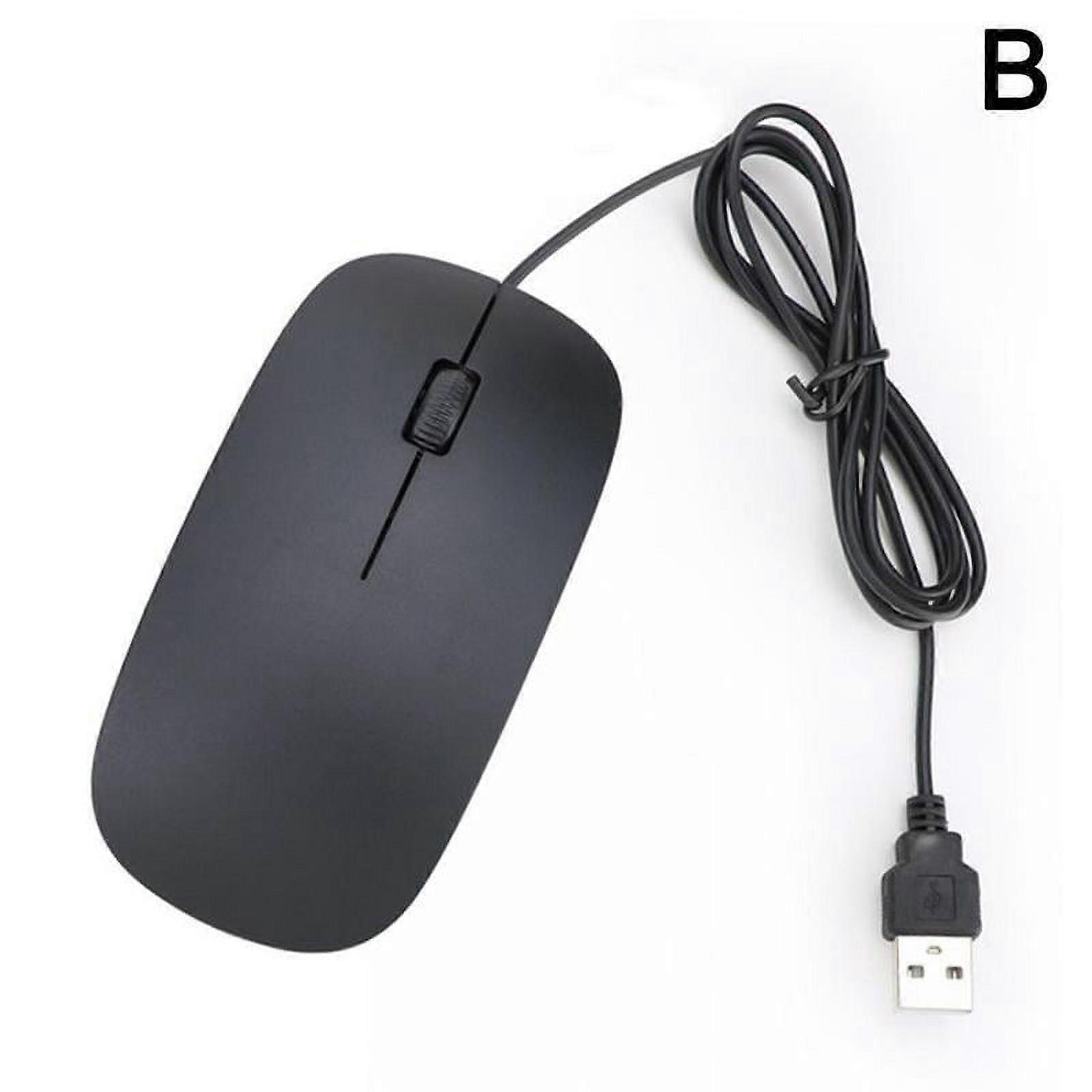 WIRED USB OPTICAL MOUSE For PC LAPTOP COMPUTER SCROLL RED WHEEL LED Y BEST D9C7