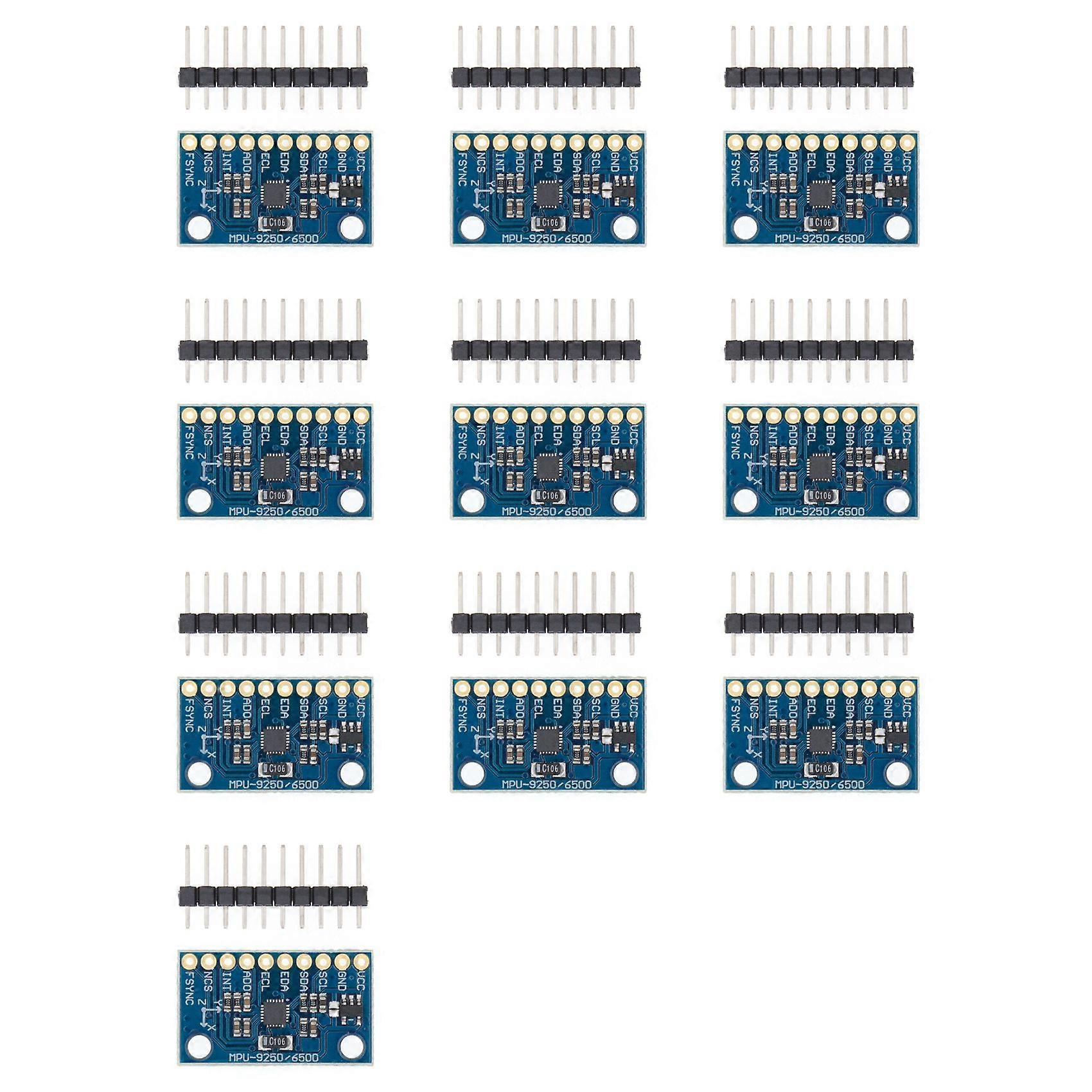 10X MPU-9250 GY-9250 9-Axis Sensor Module I2C/SPI Communications Thriaxis Gyroscope + Triaxial Accelerometer