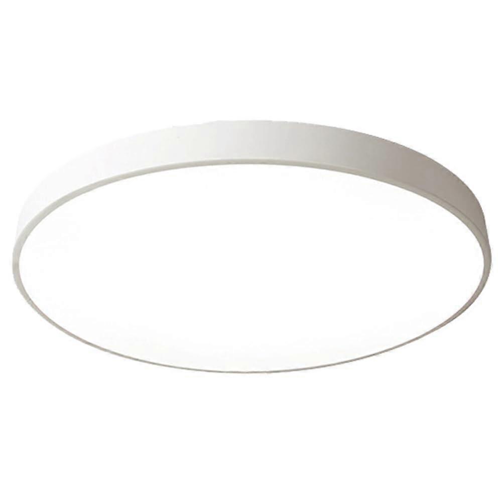 LED Ceiling Light Ultra Thin Modern Flush Mount with Adjustable Tricolor Lighting for Bedroom 19.7in White