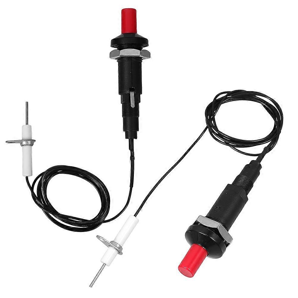 Portable Push Button Gas Stove Igniter for Grill Black ABS and Metal Design Safe Reliable