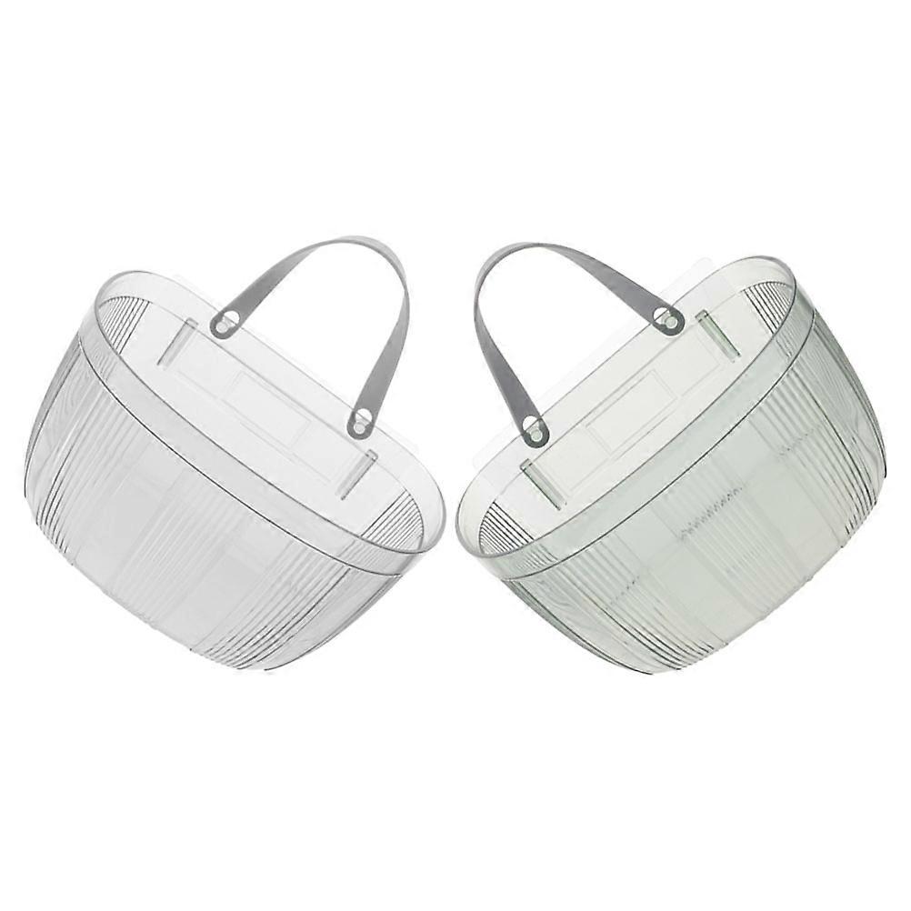 2pcs Wall Mounted Pantry Baskets for Vegetable Fruit Storage Plastic Onion Bins