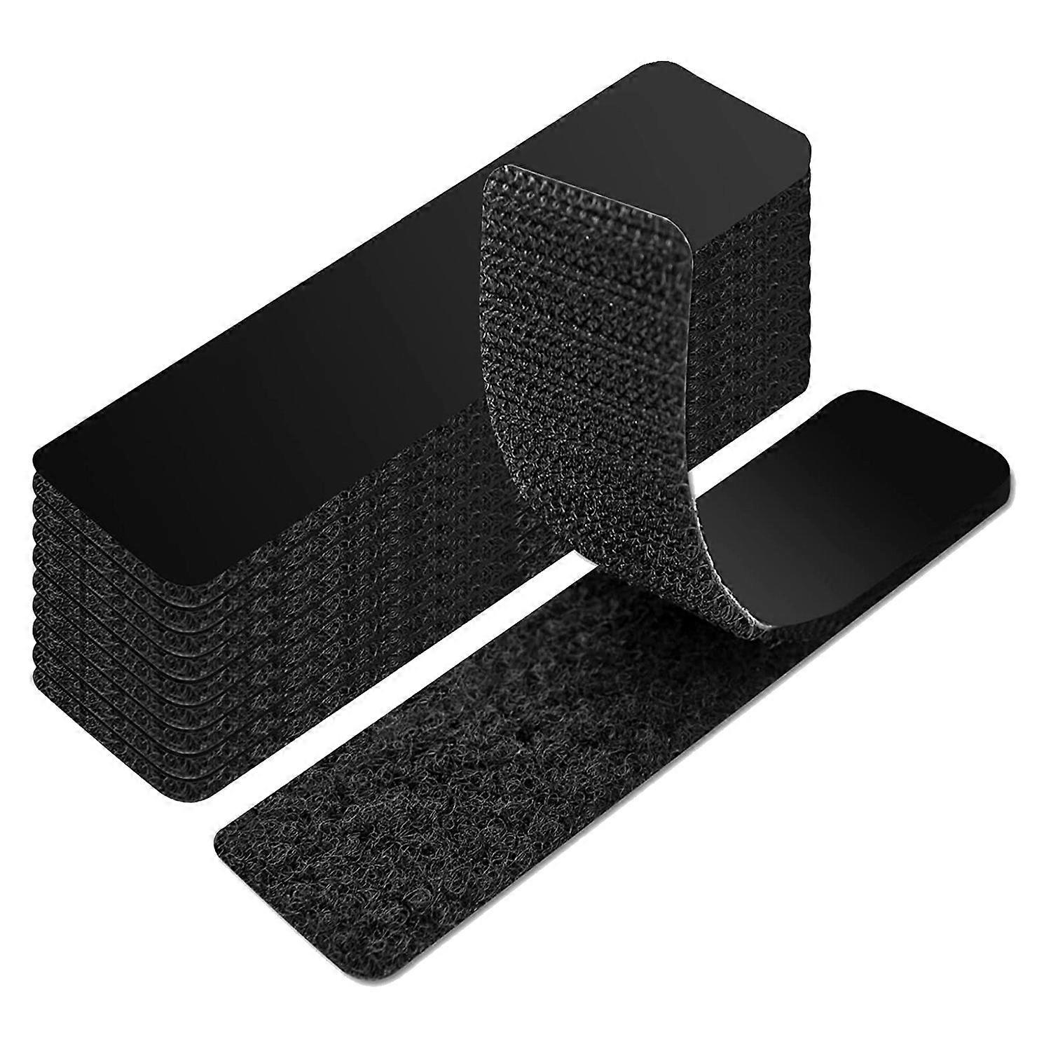 40 PCS Hook and Loop Tape Sticky Back,1.2 In.X 4 In. Double-Sided Command Adhesive Strip Heavy Duty